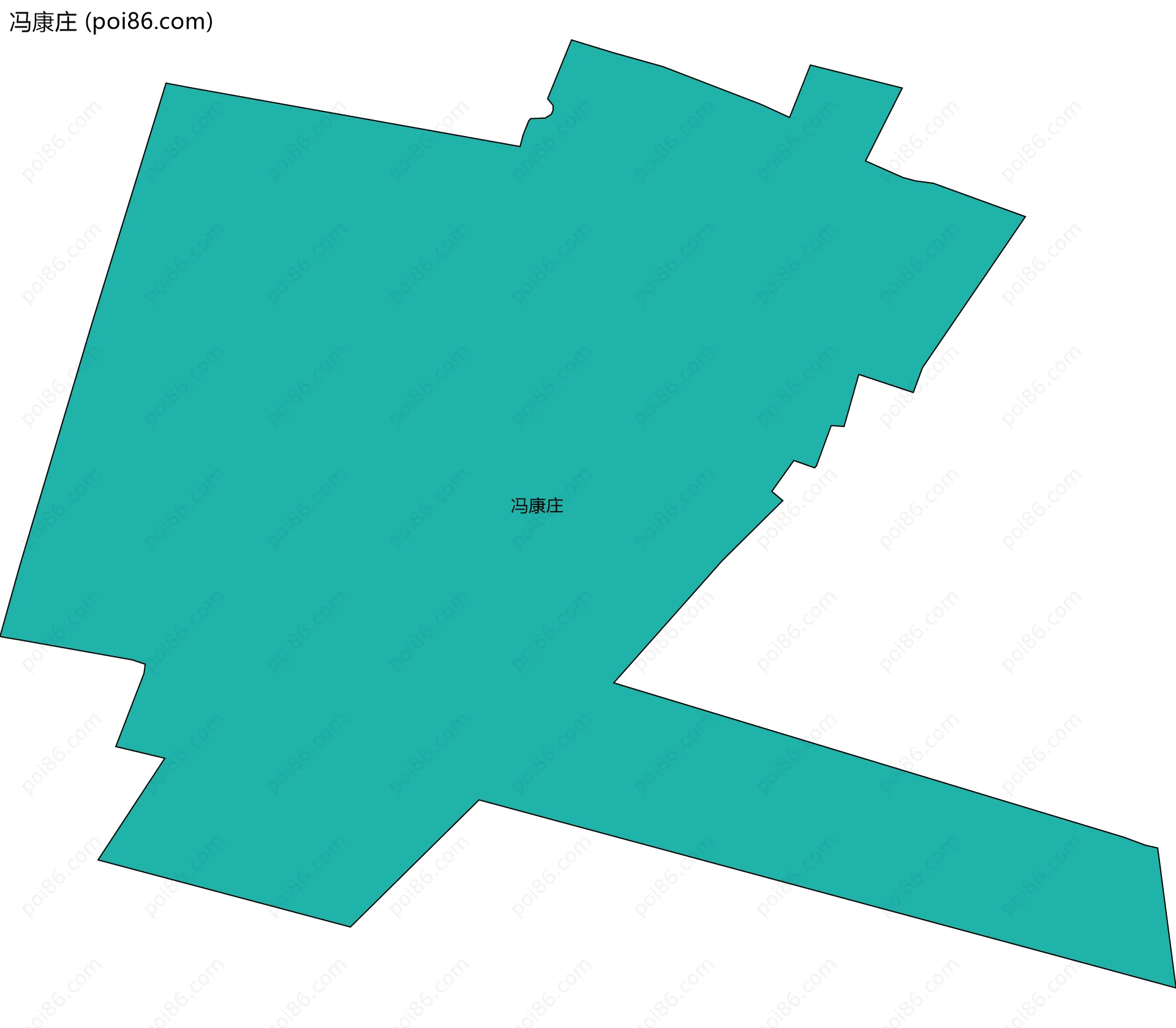冯康庄边界地图
