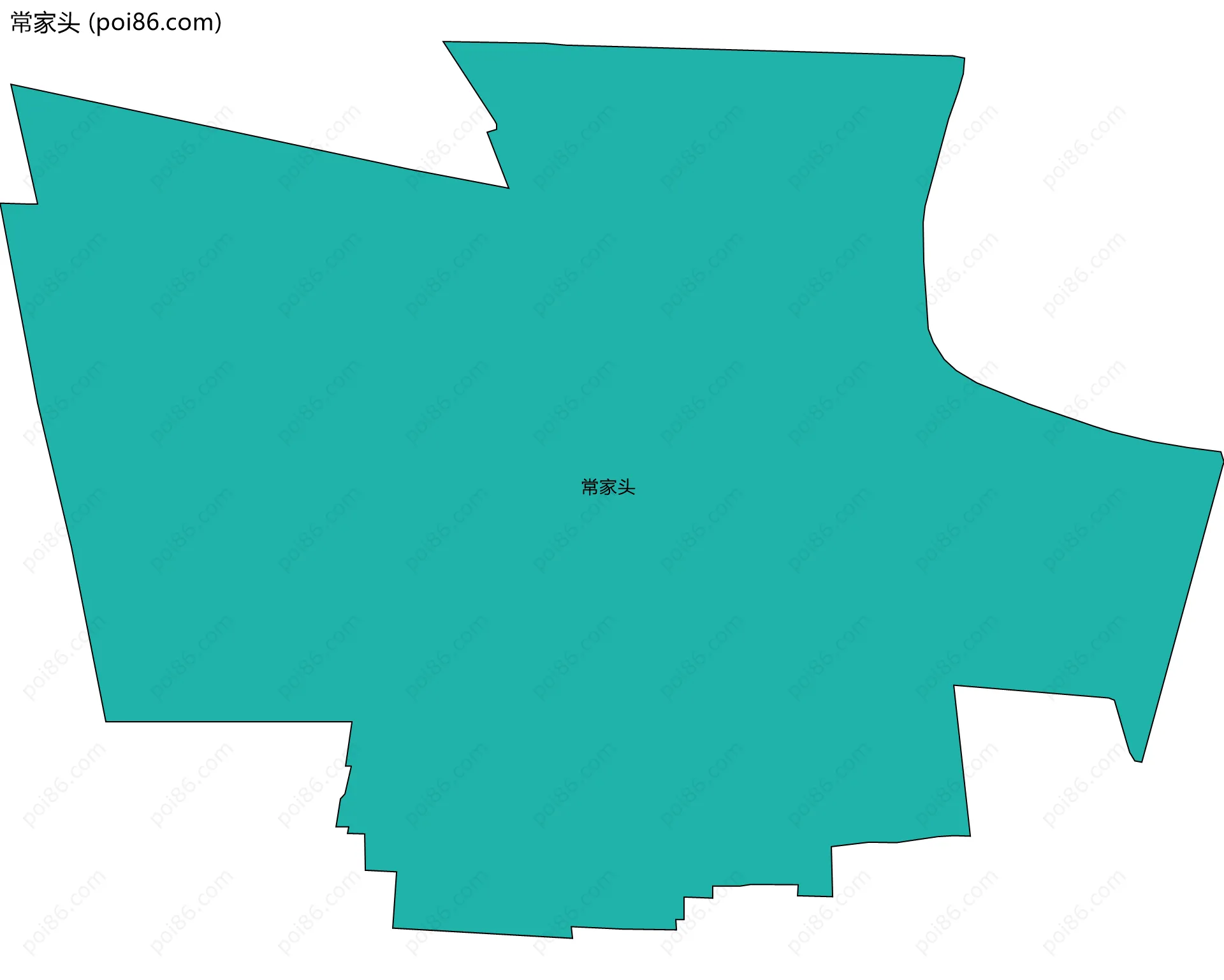 常家头边界地图