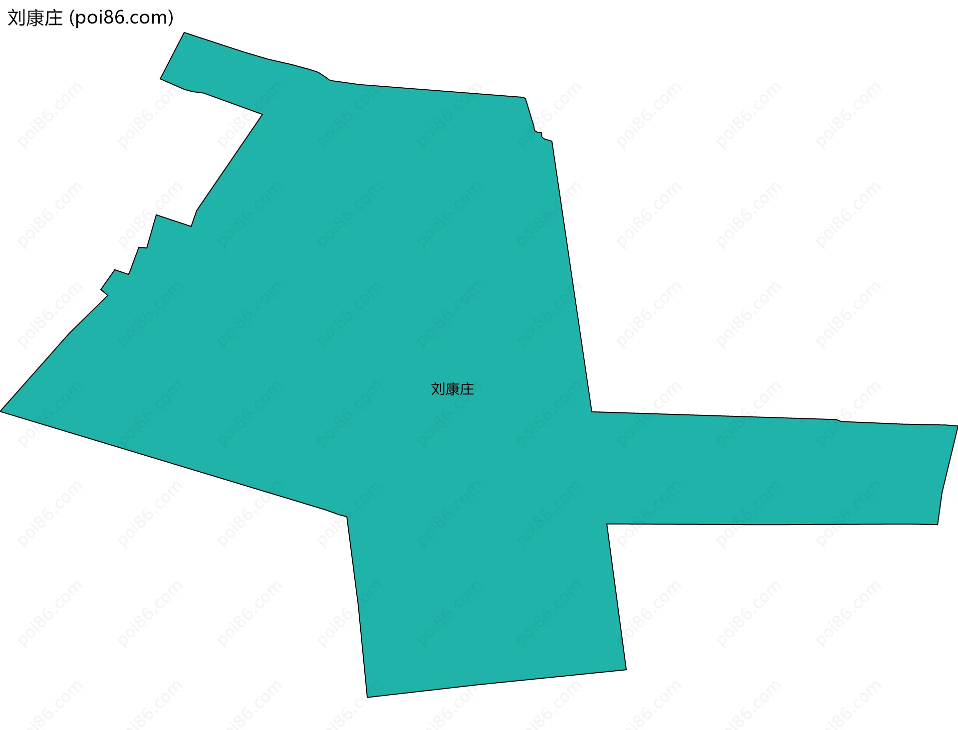 刘康庄边界地图