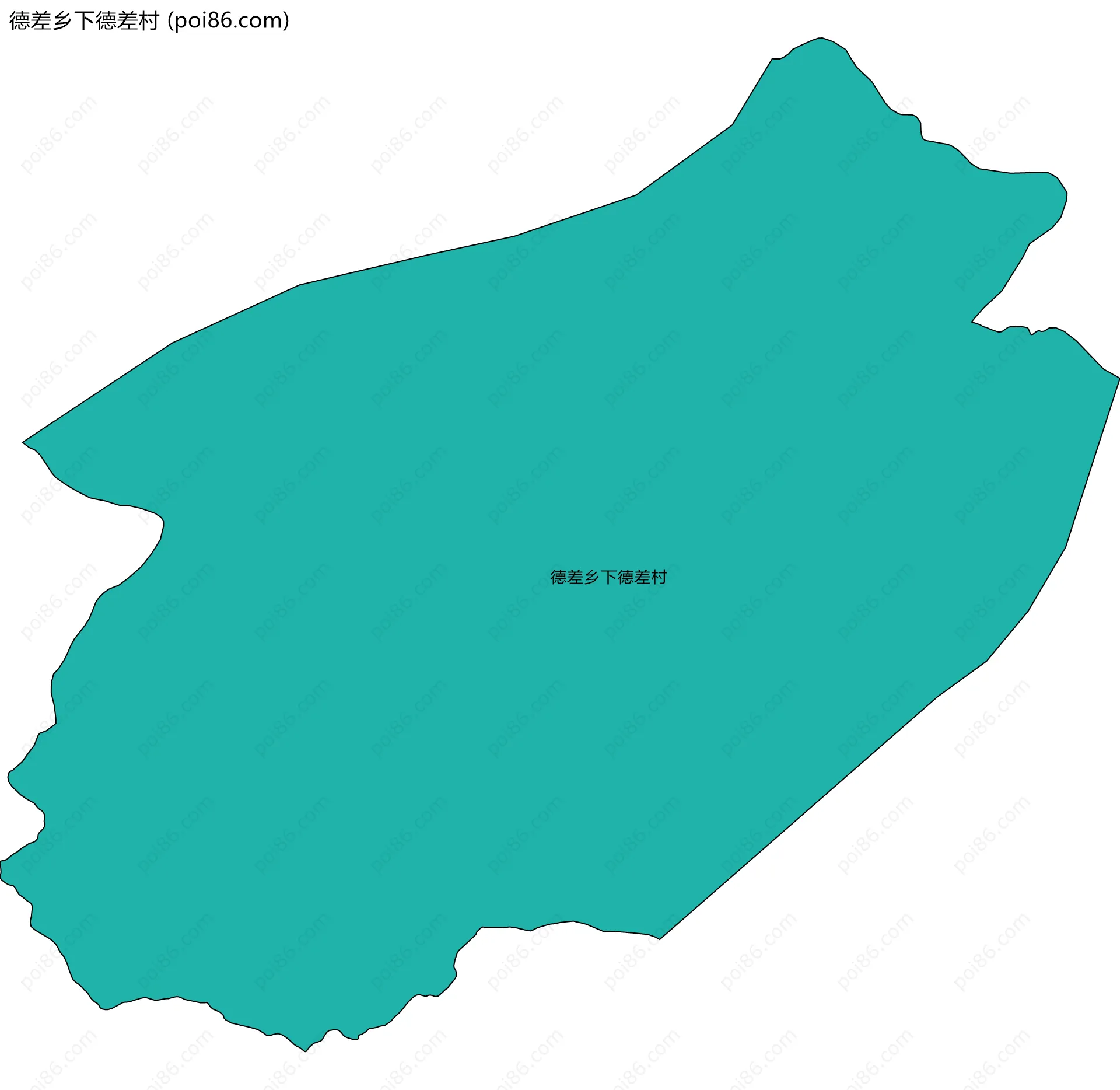 德差乡下德差村边界地图