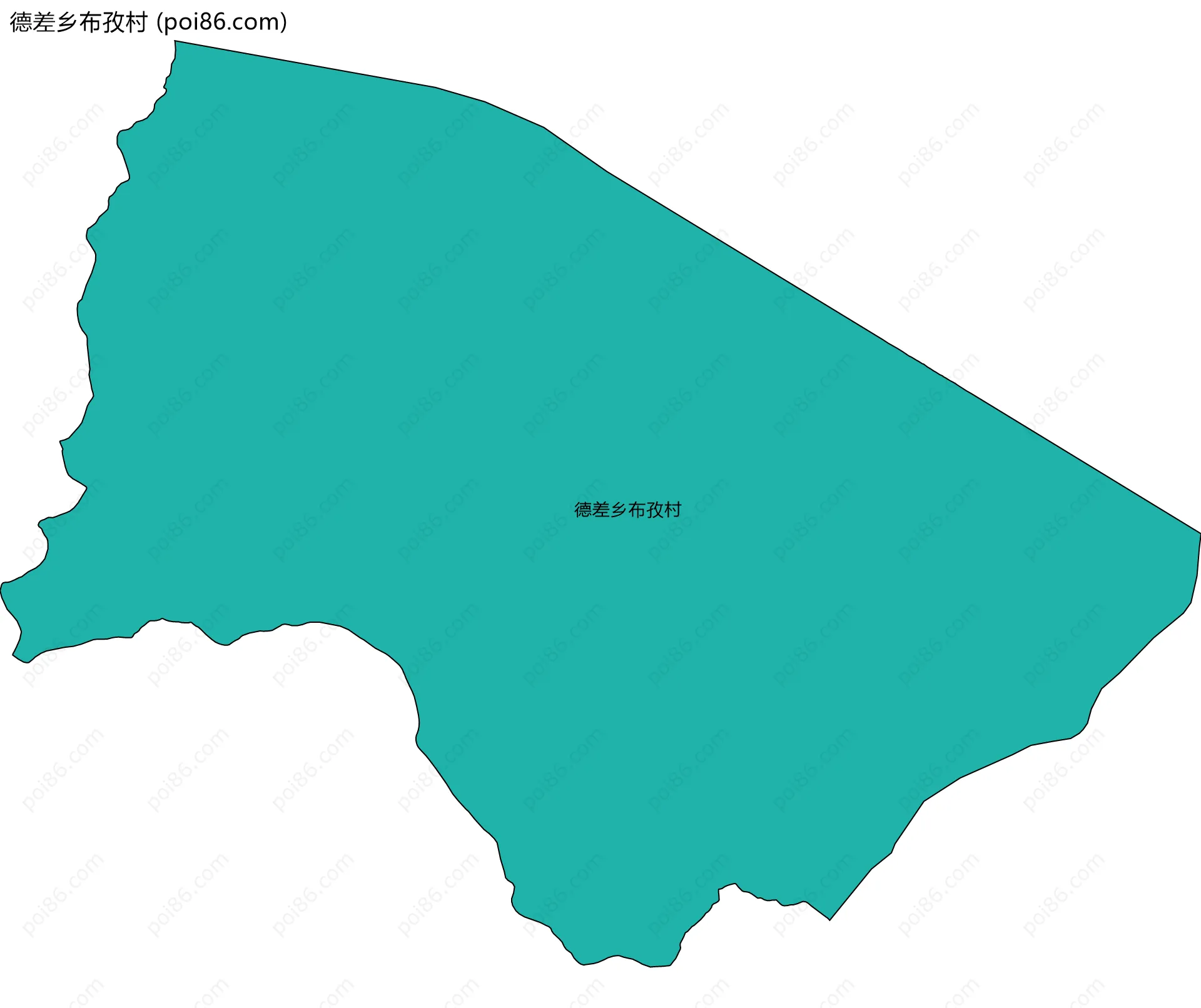 德差乡布孜村边界地图