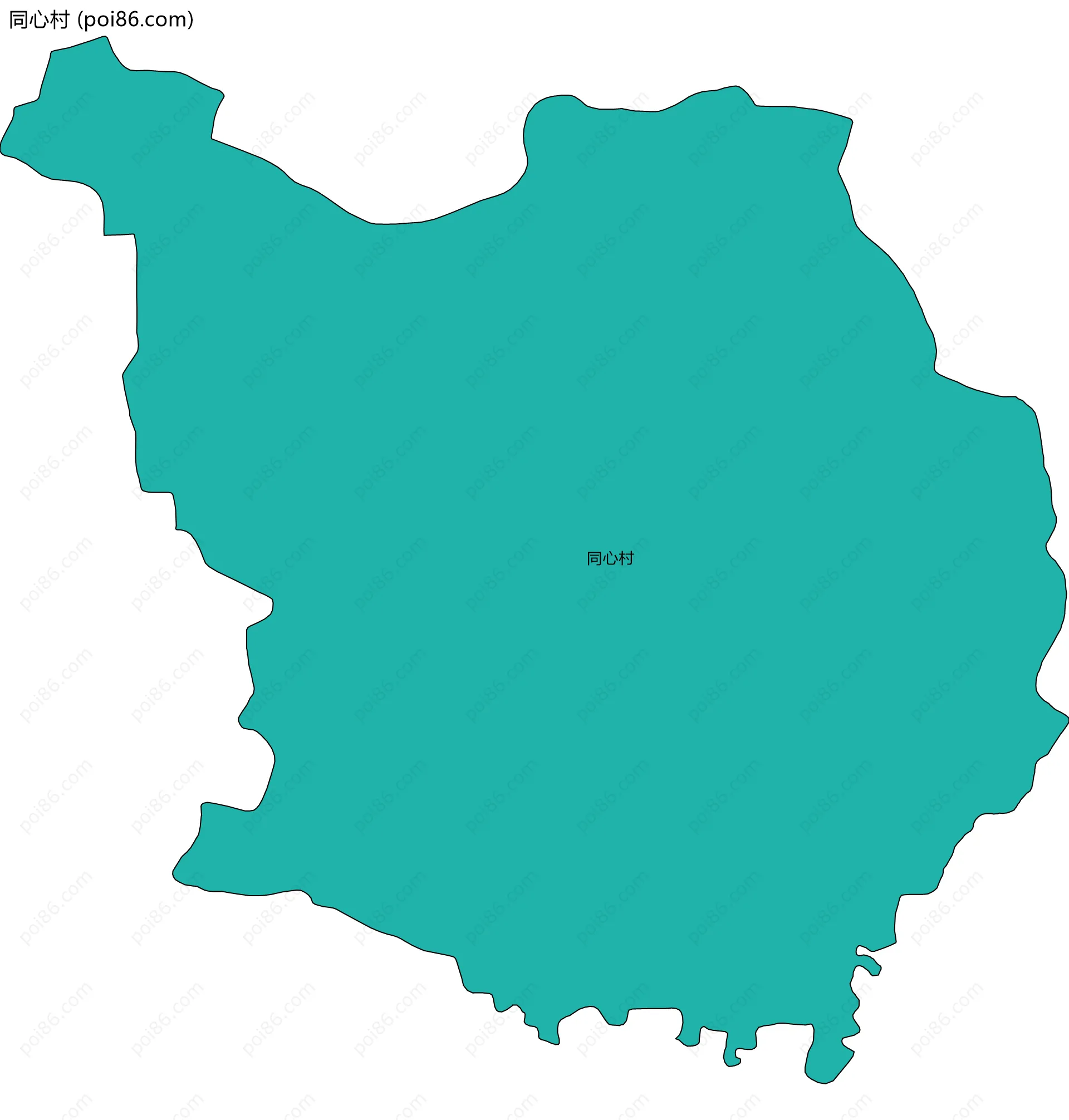 同心村边界地图