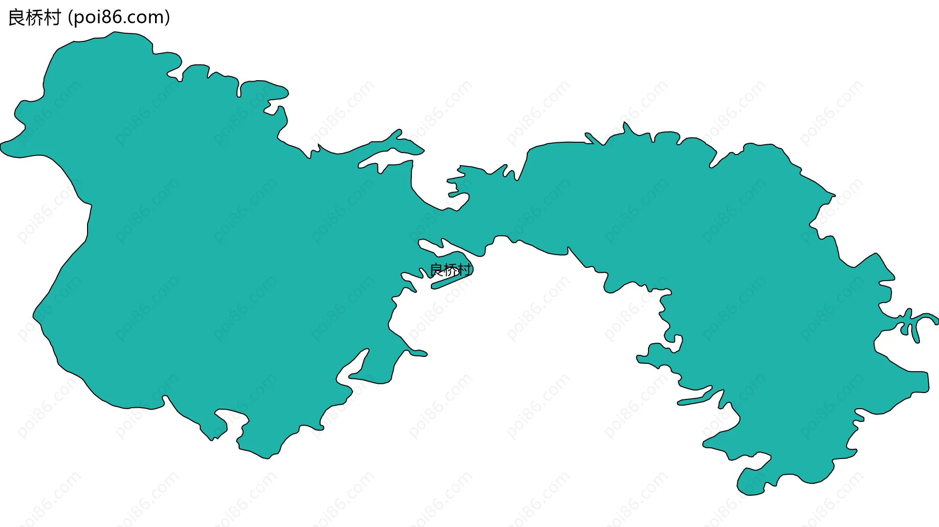 良桥村边界地图