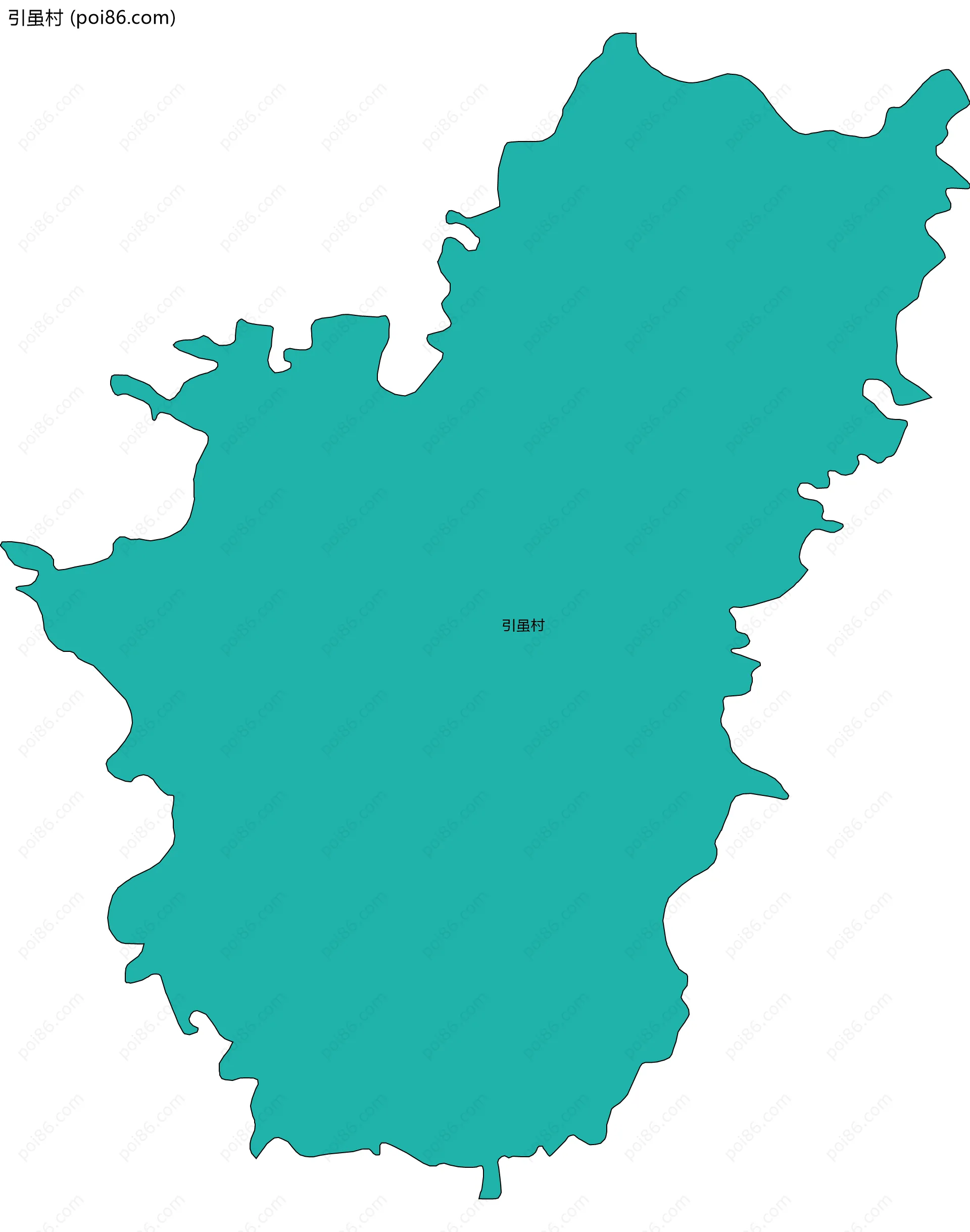引虽村边界地图