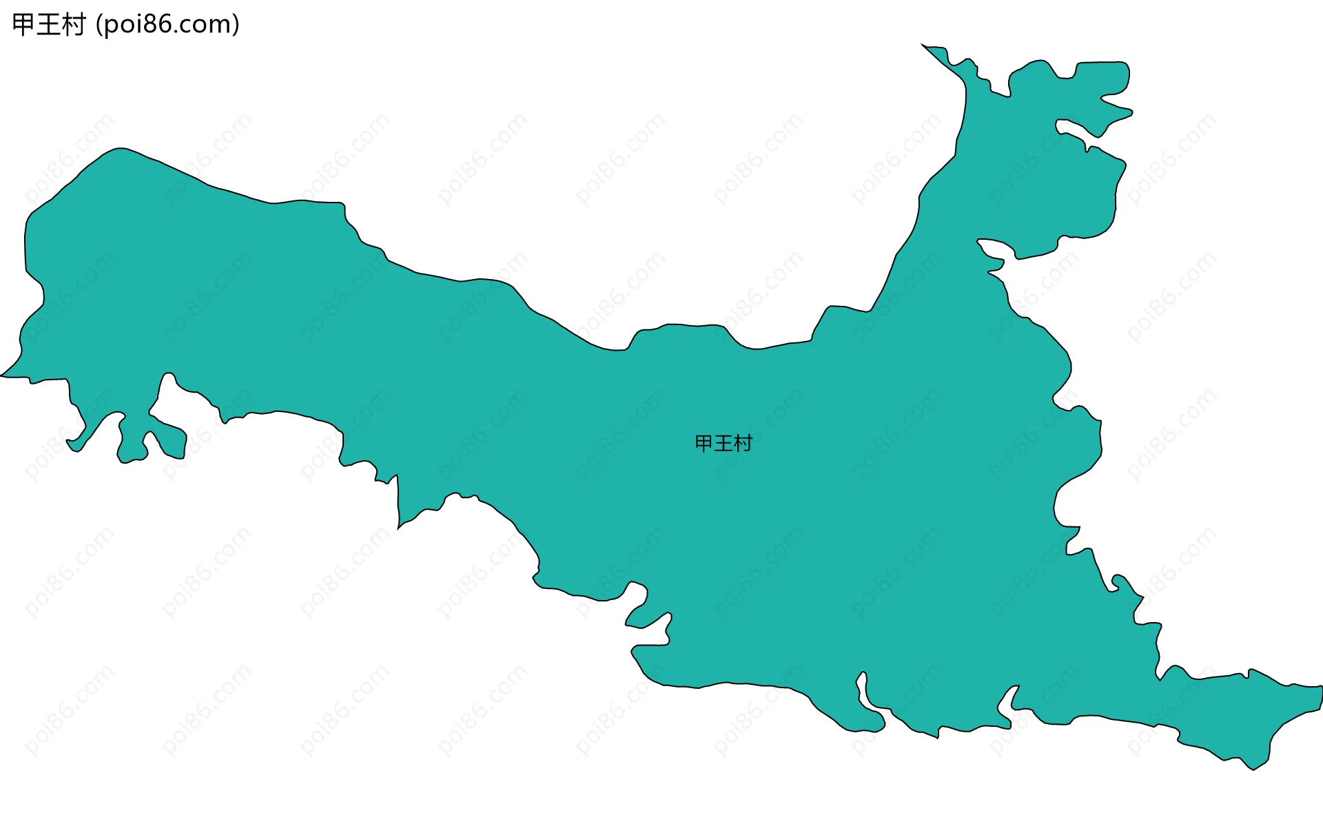 甲王村边界地图