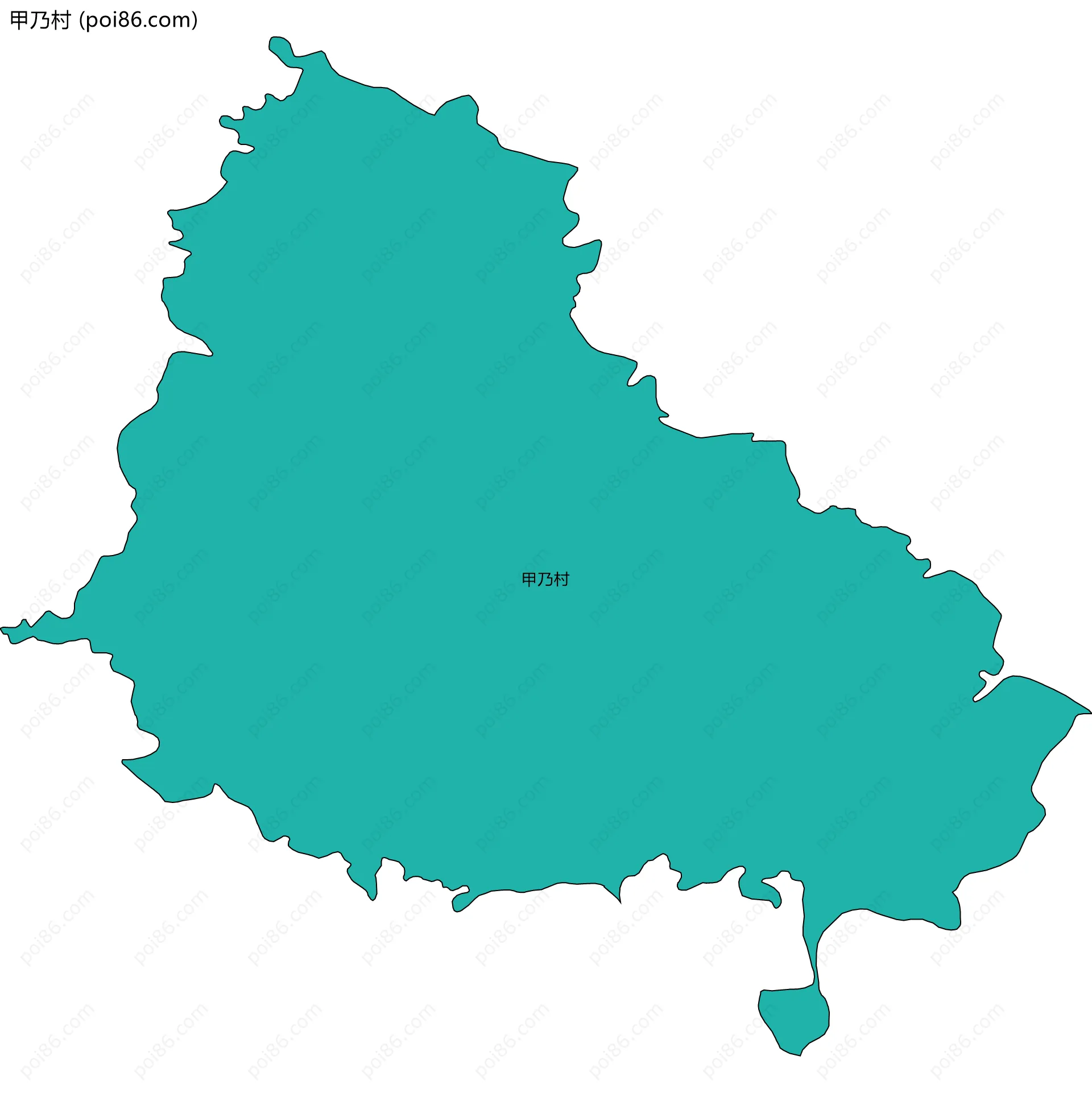 甲乃村边界地图
