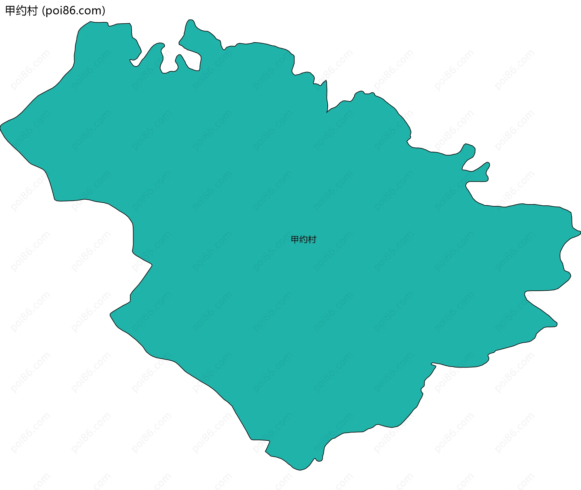 甲约村边界地图