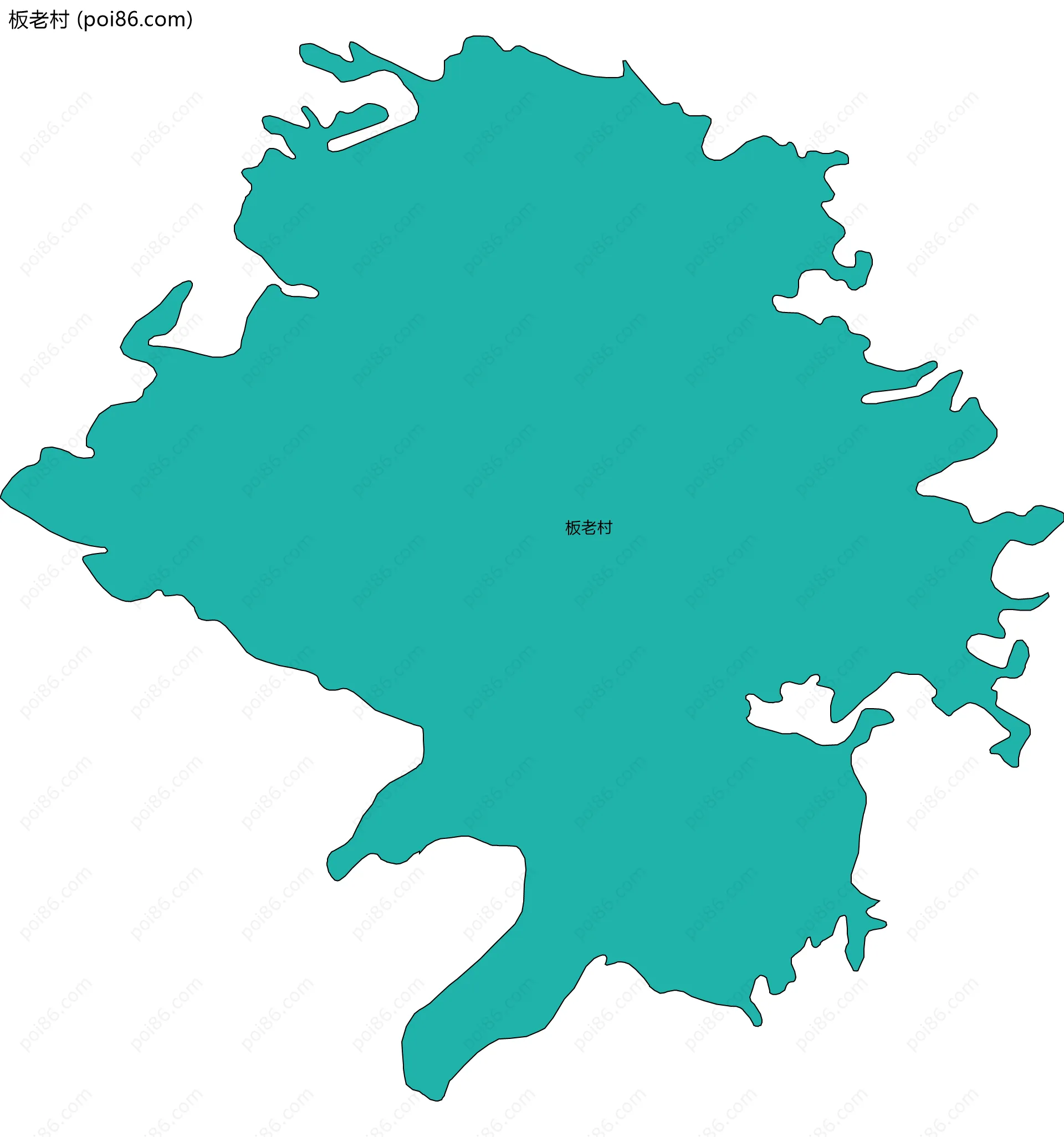 板老村边界地图