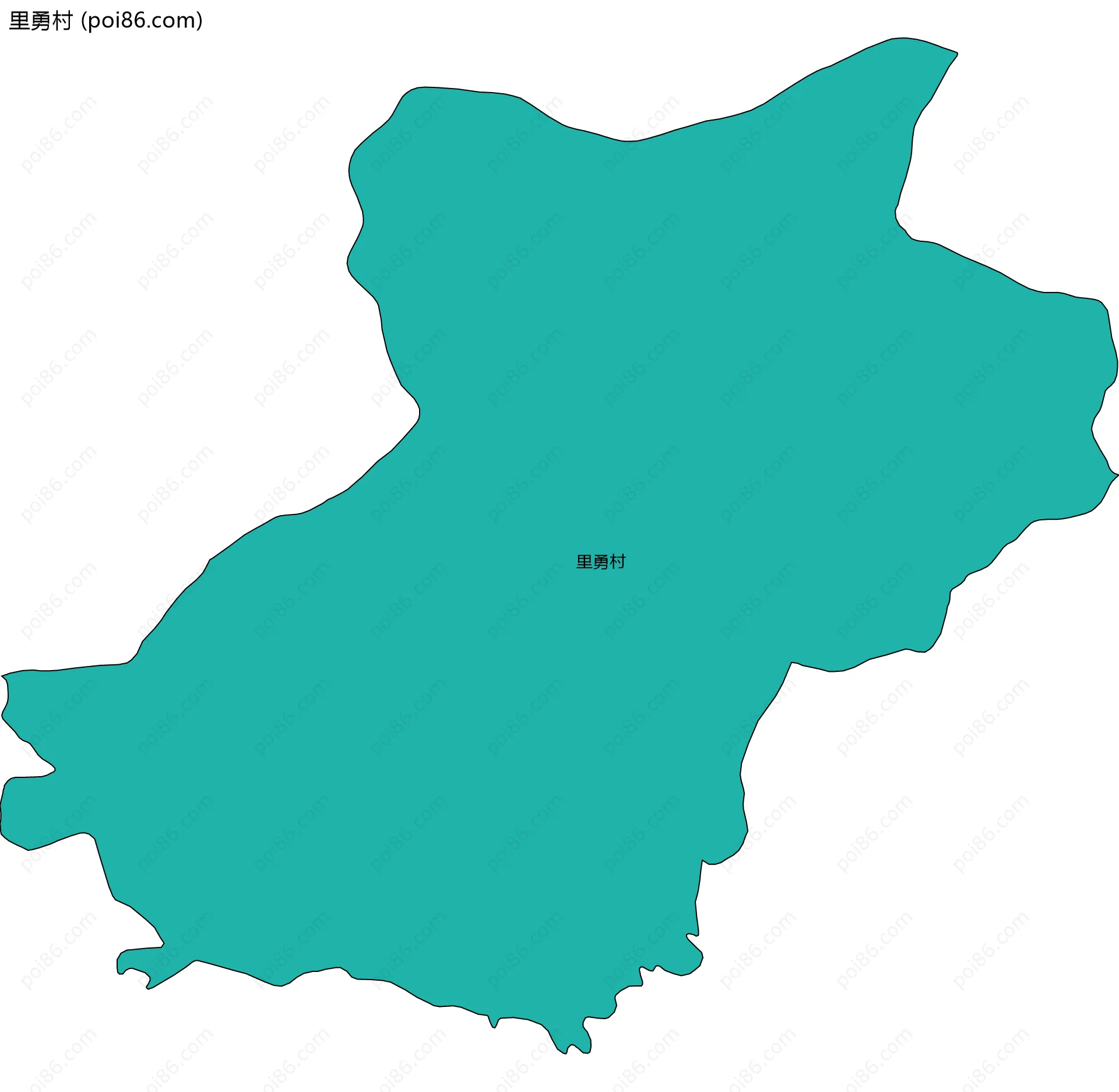 里勇村边界地图