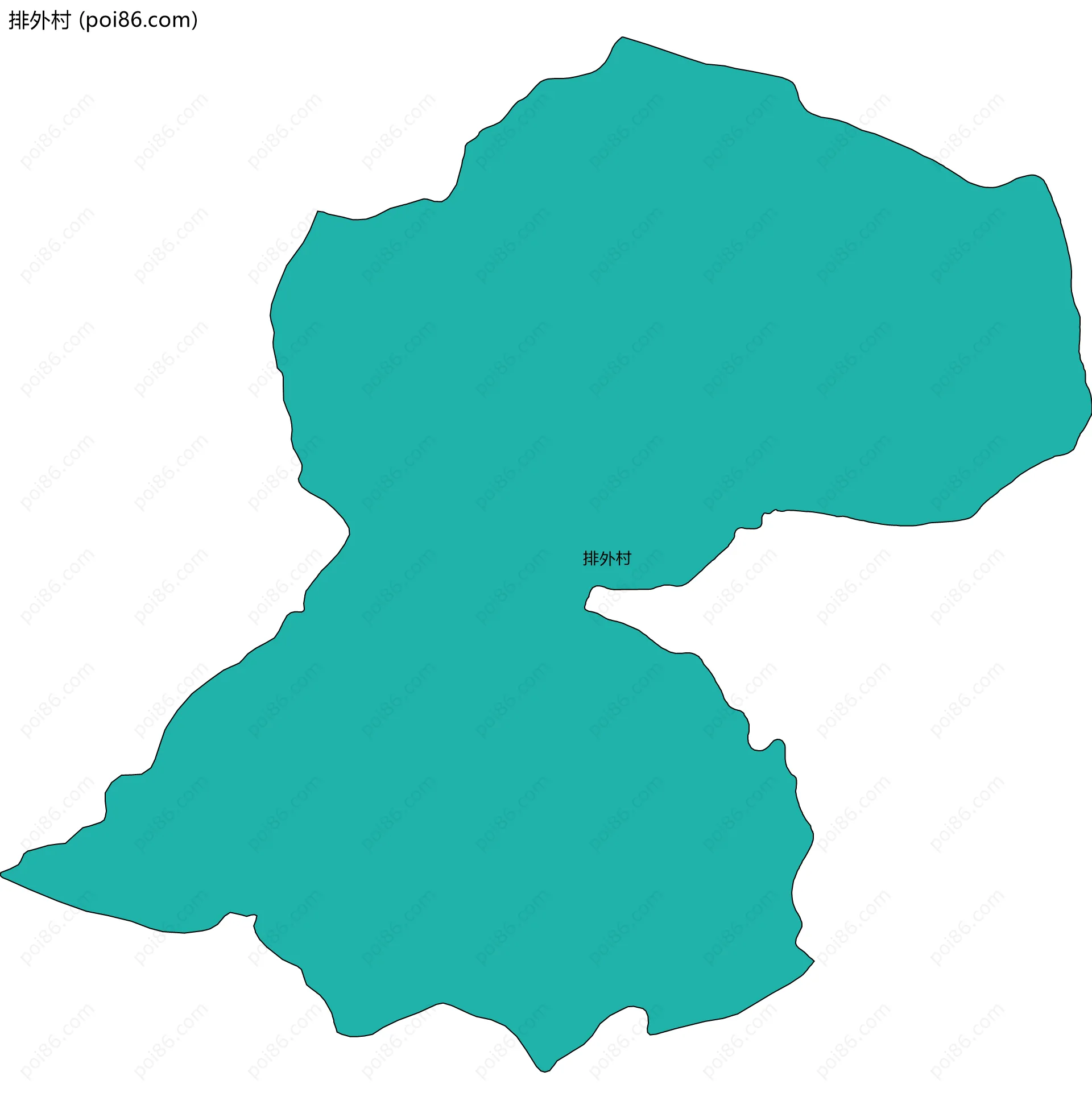 排外村边界地图