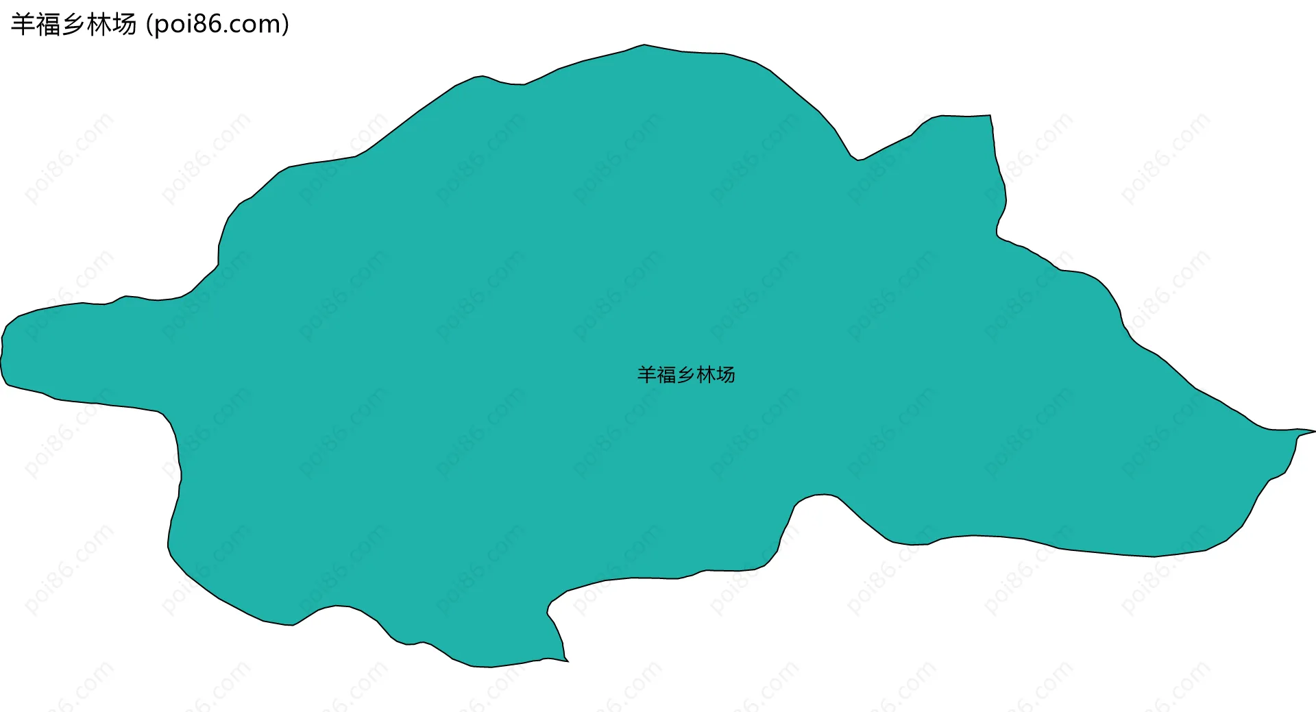 羊福乡林场边界地图