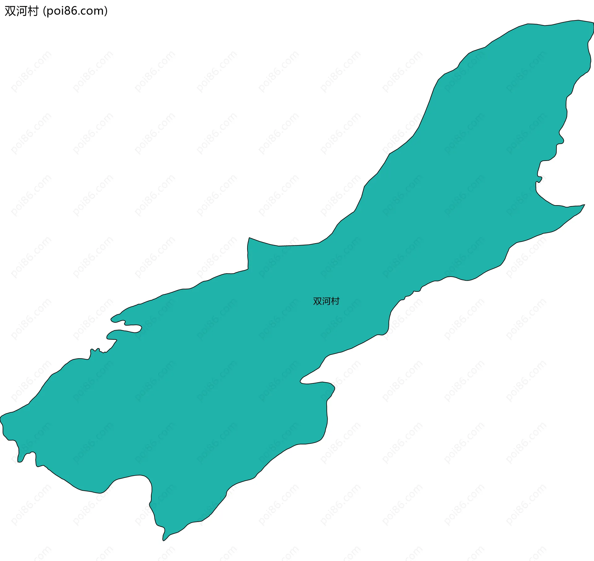 双河村边界地图