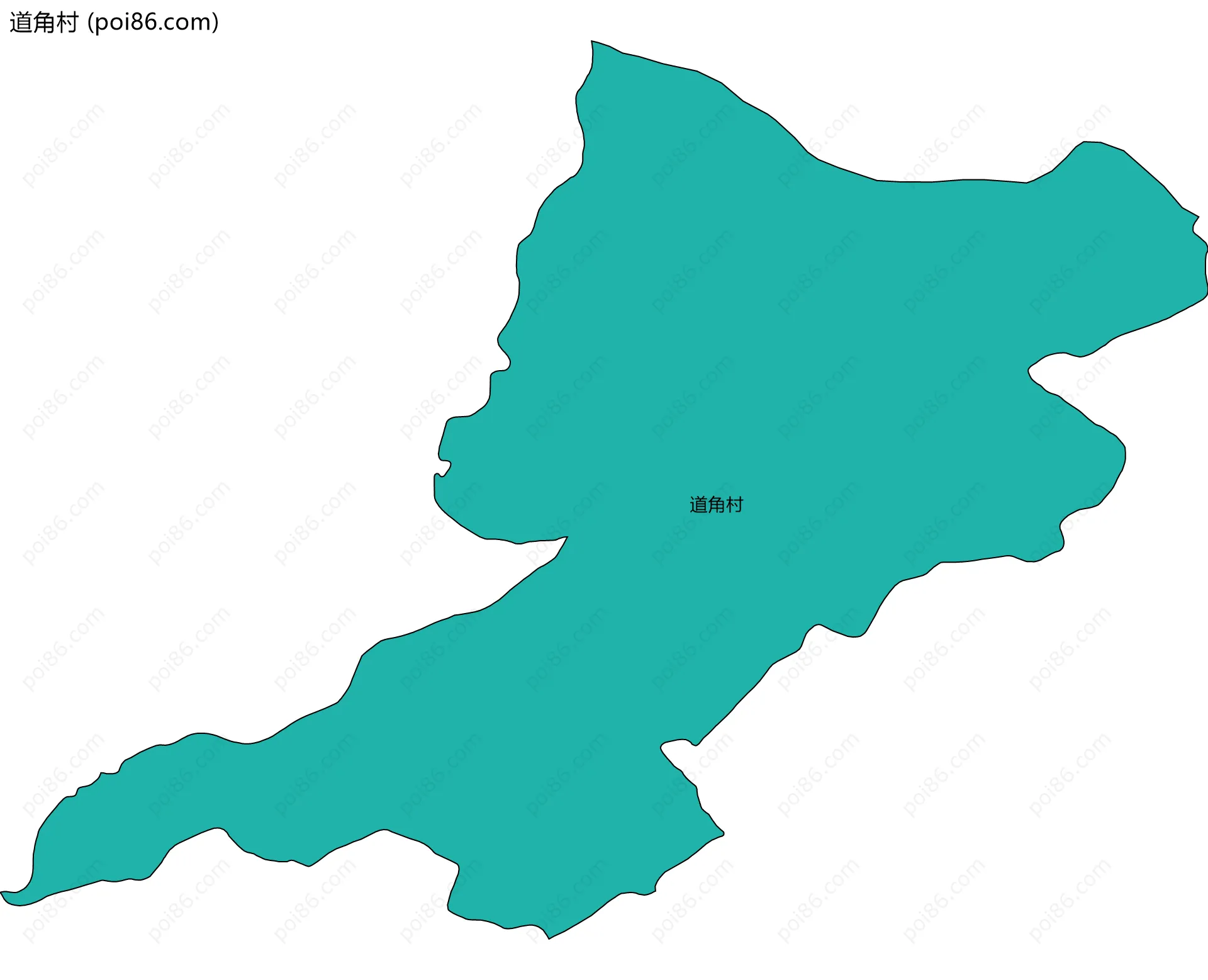 道角村边界地图