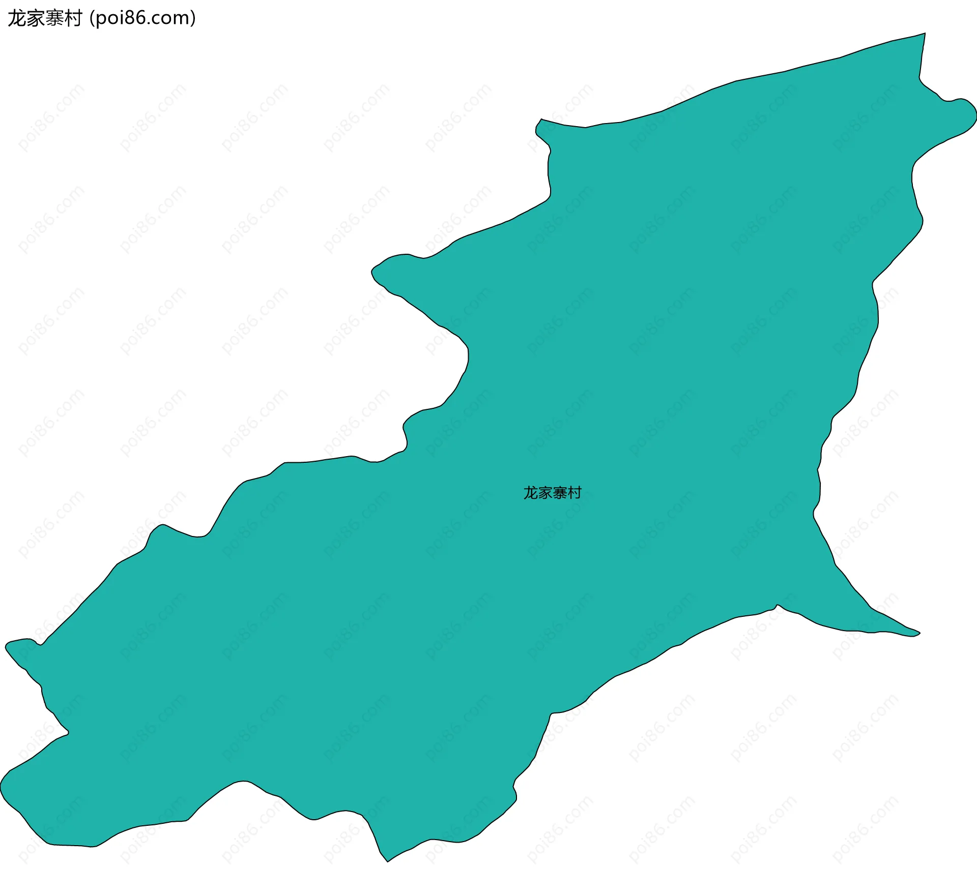 龙家寨村边界地图