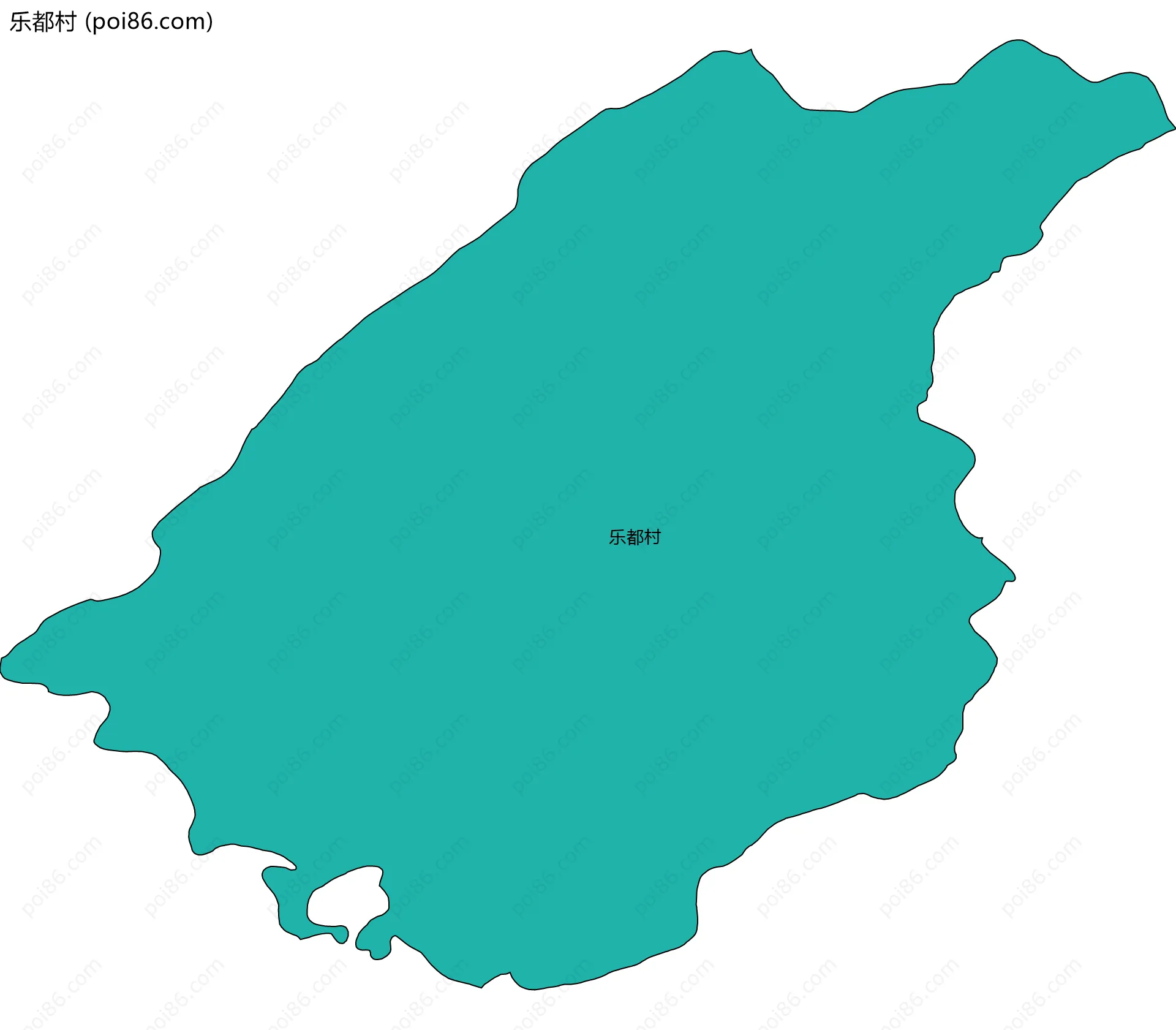 乐都村边界地图