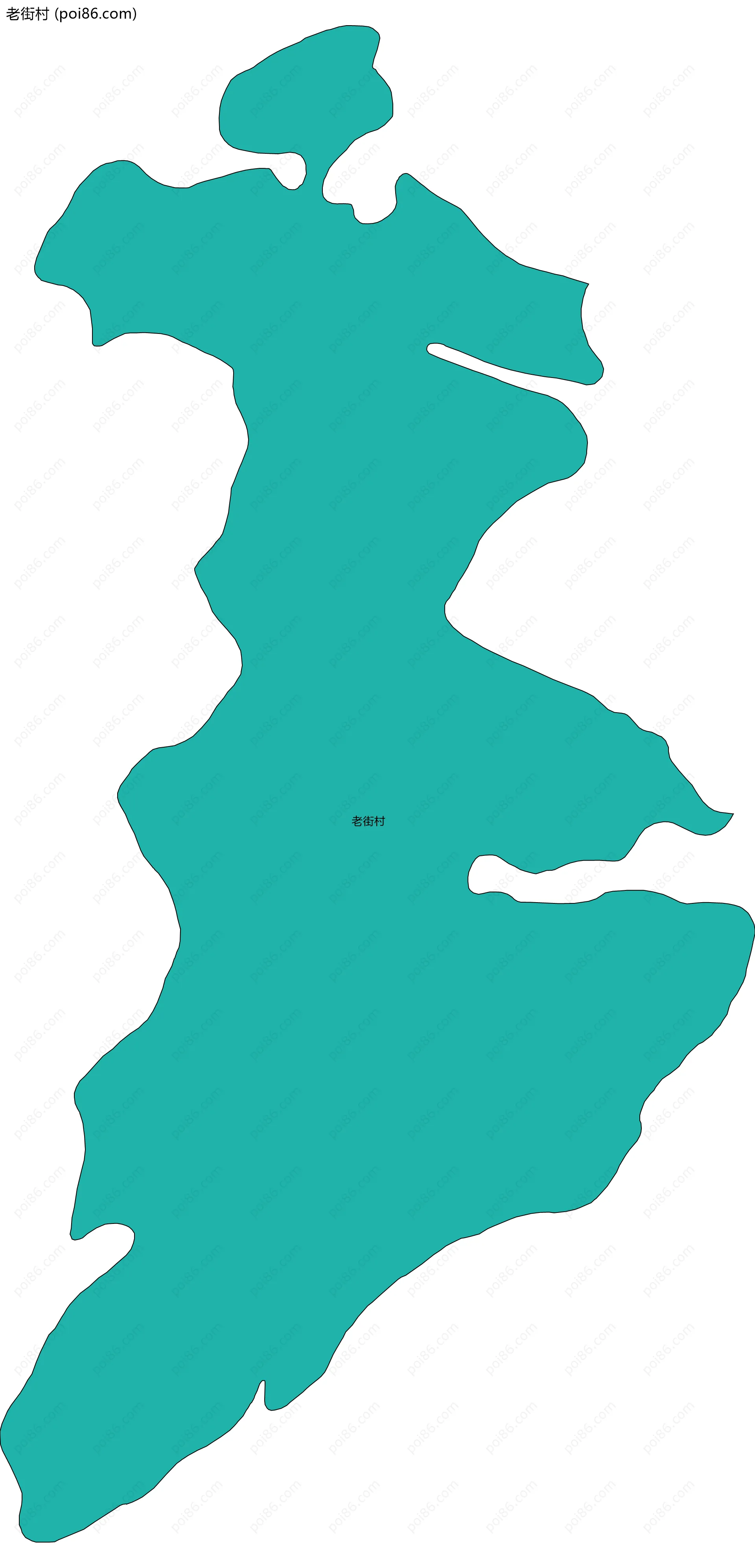 老街村边界地图