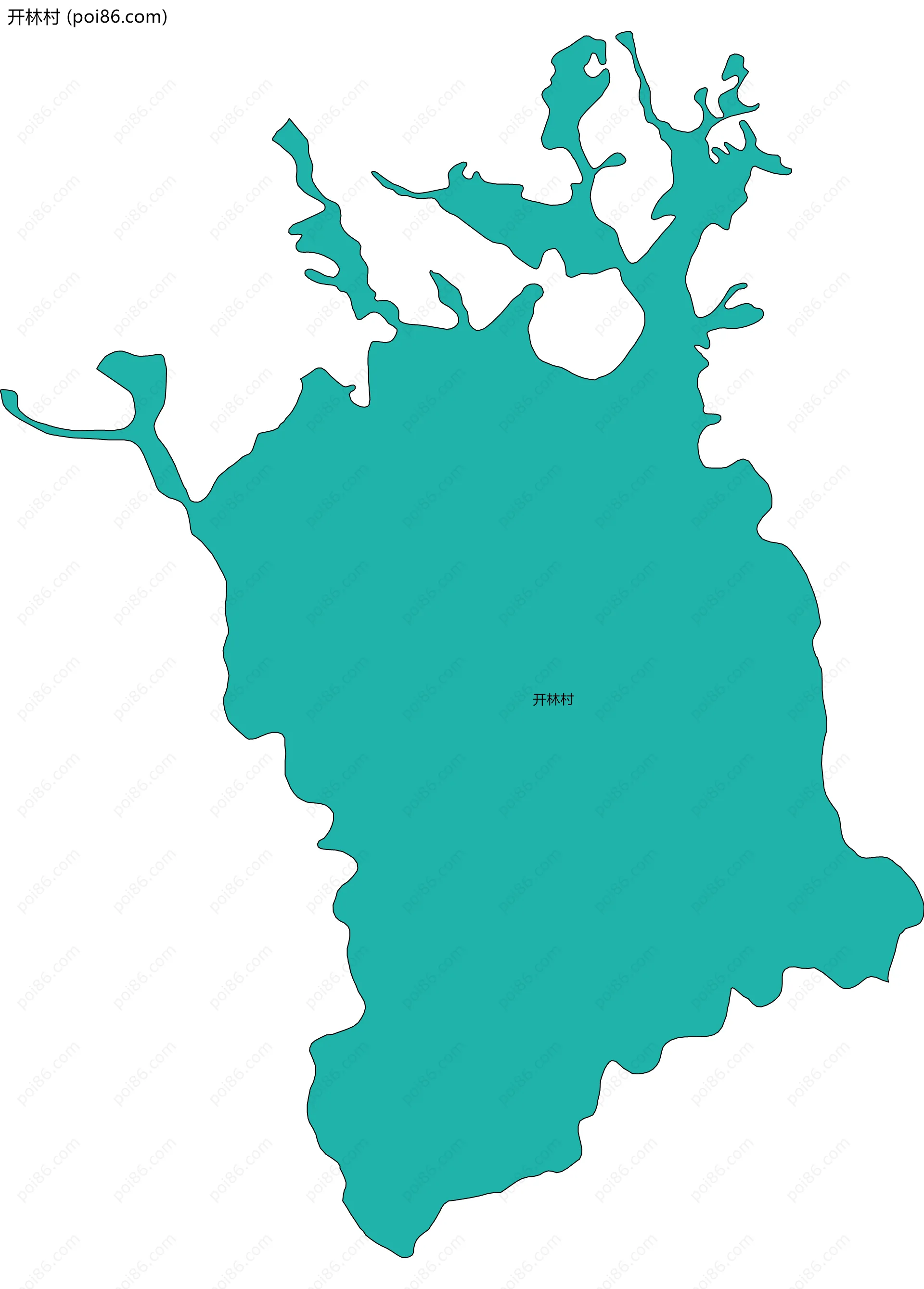 开林村边界地图
