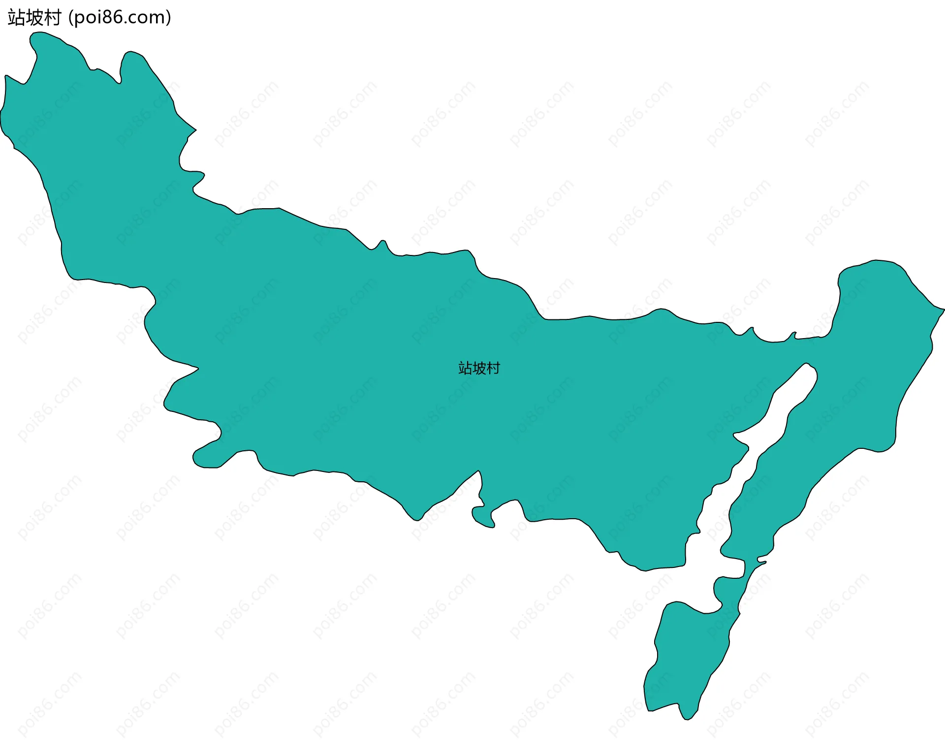站坡村边界地图