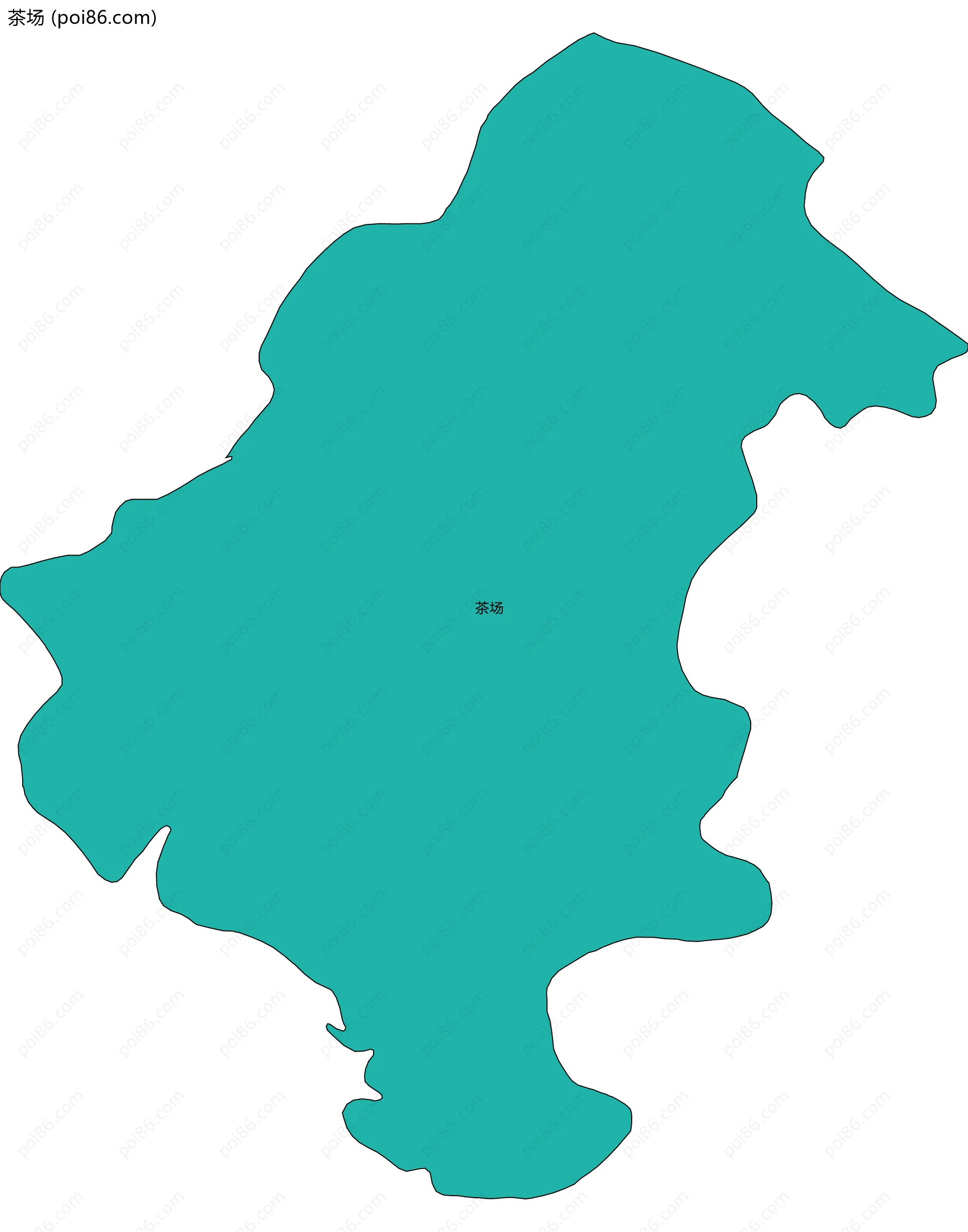 茶场边界地图