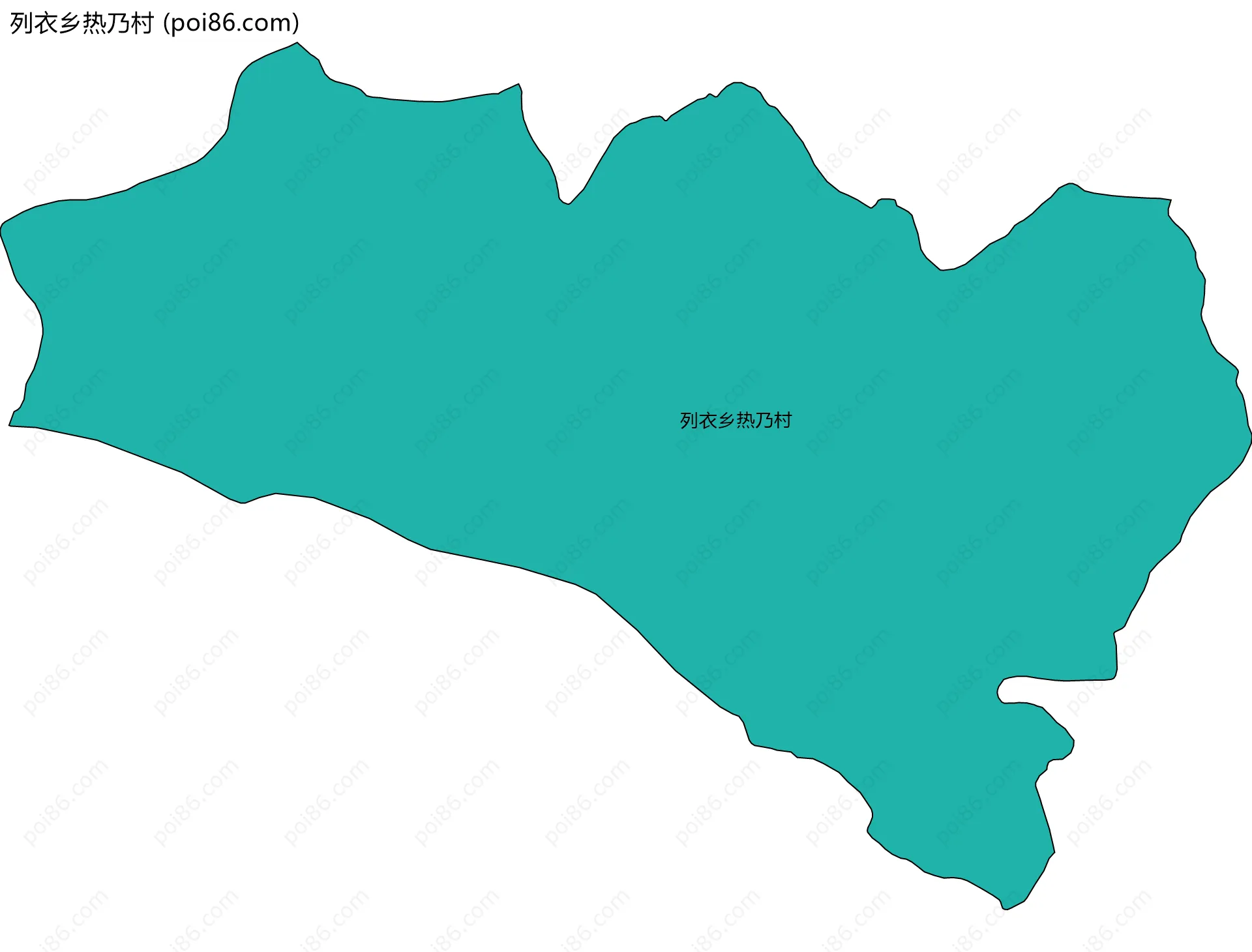 列衣乡热乃村边界地图