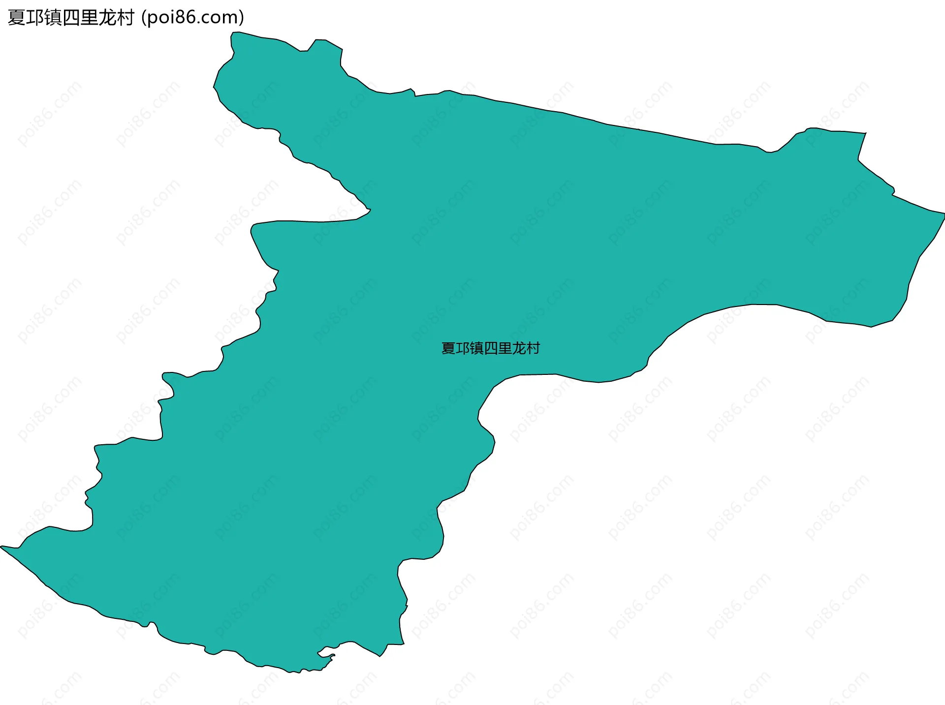 夏邛镇四里龙村边界地图