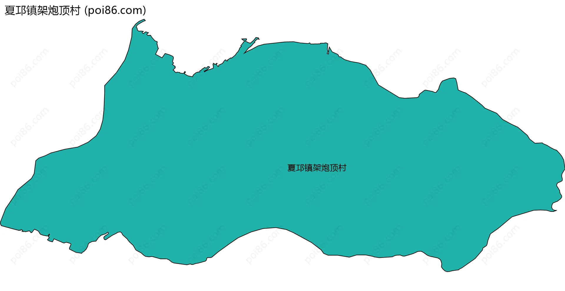 夏邛镇架炮顶村边界地图