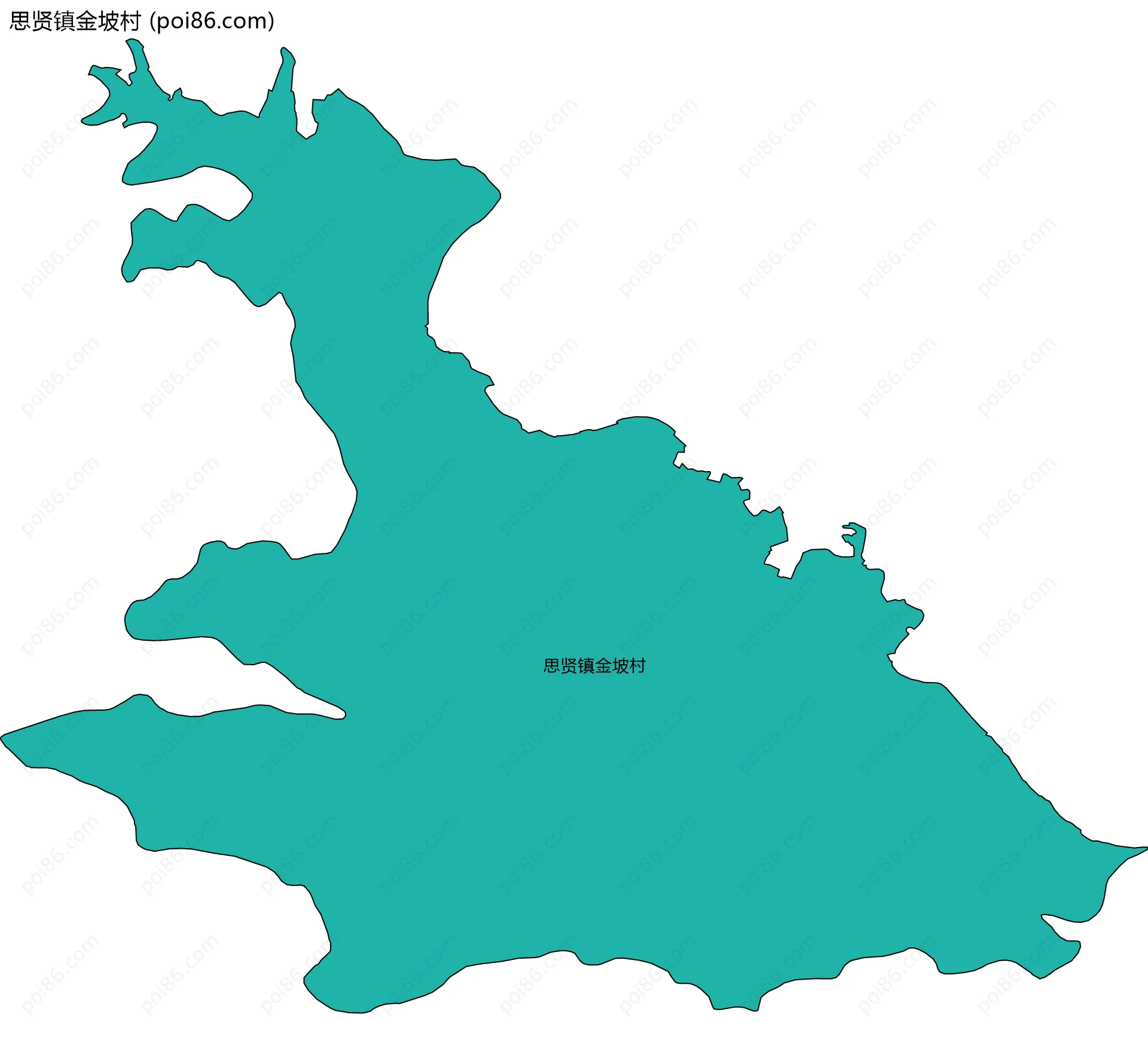 思贤镇金坡村边界地图