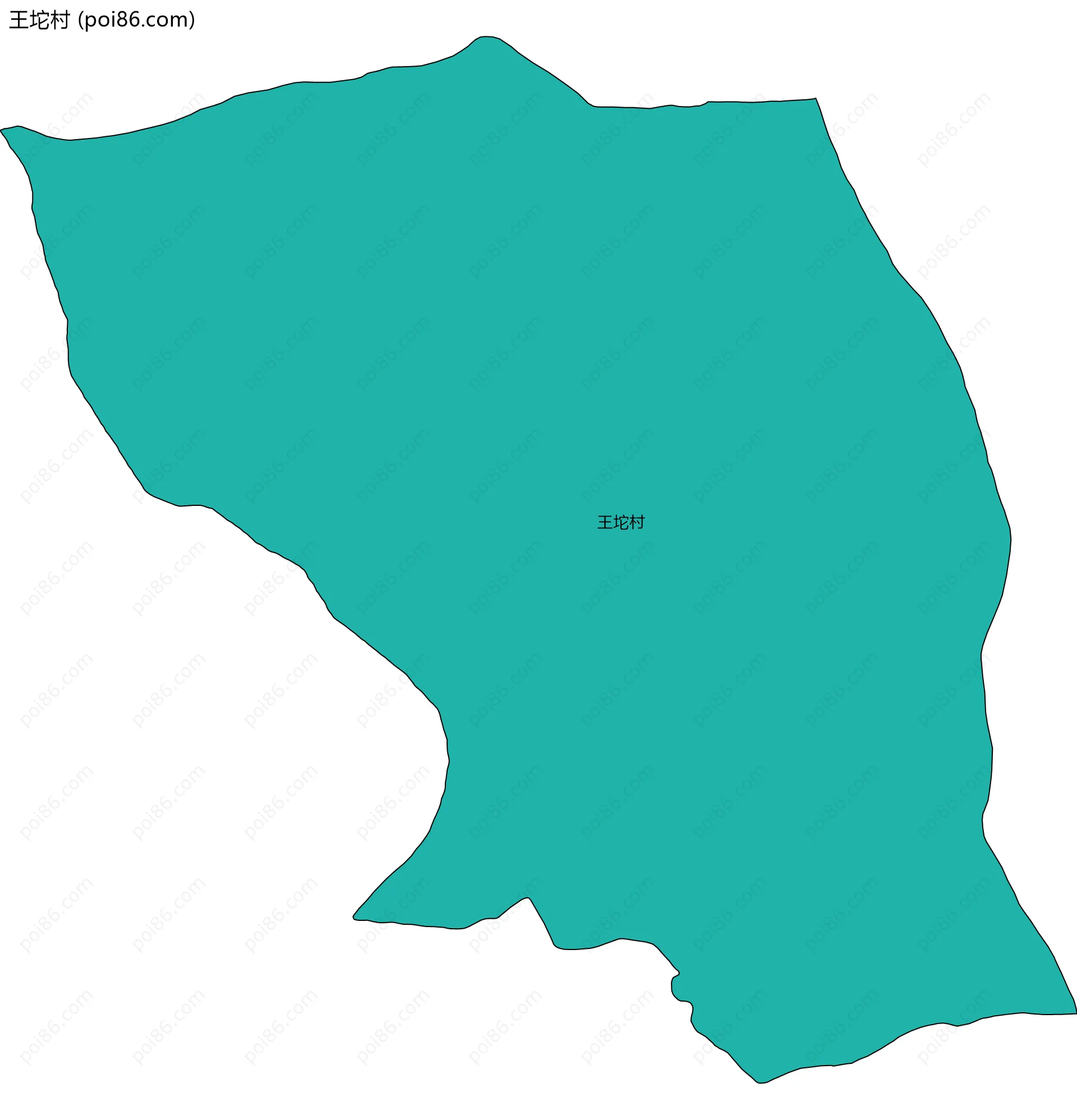 王坨村边界地图