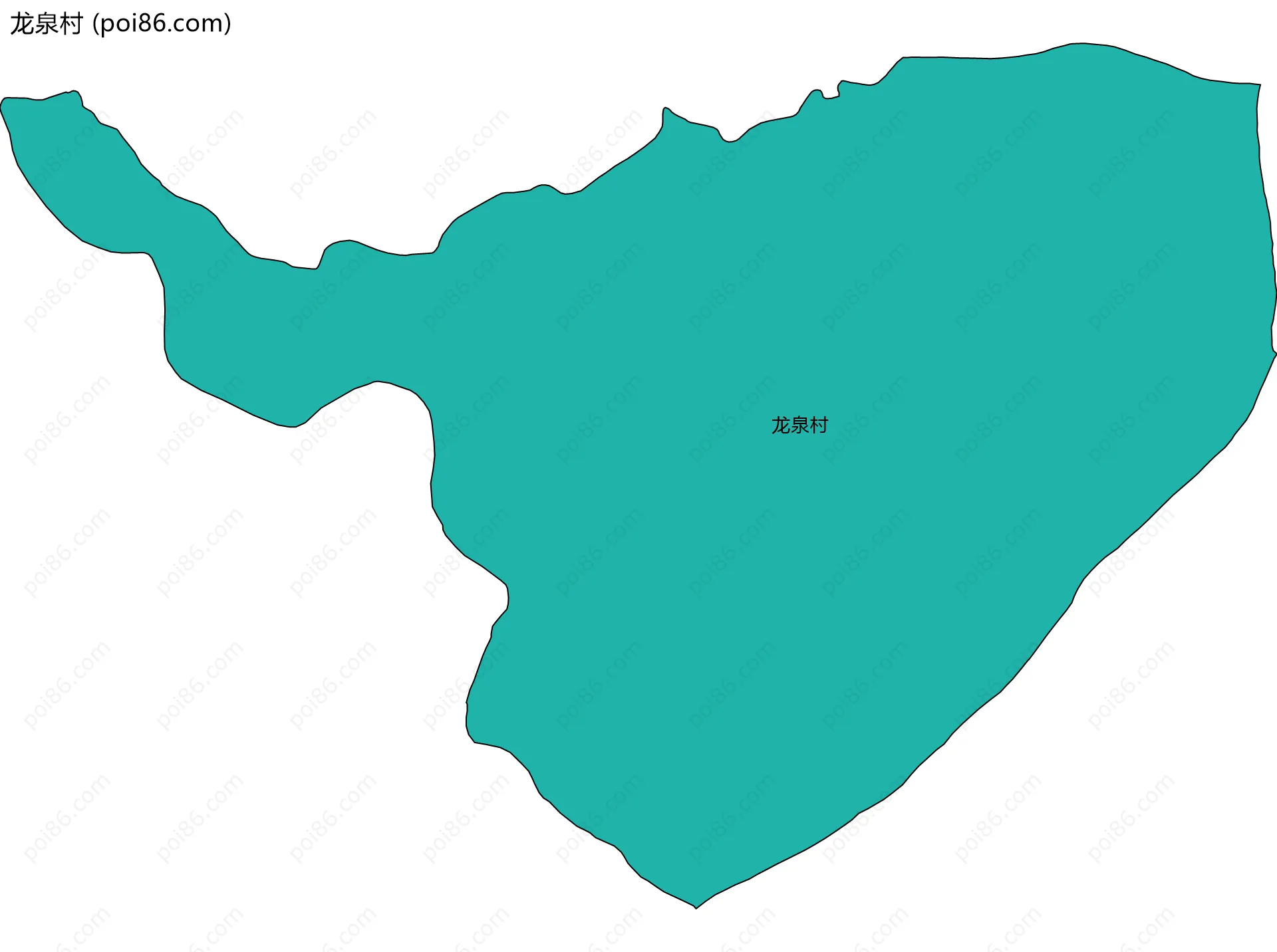 龙泉村边界地图