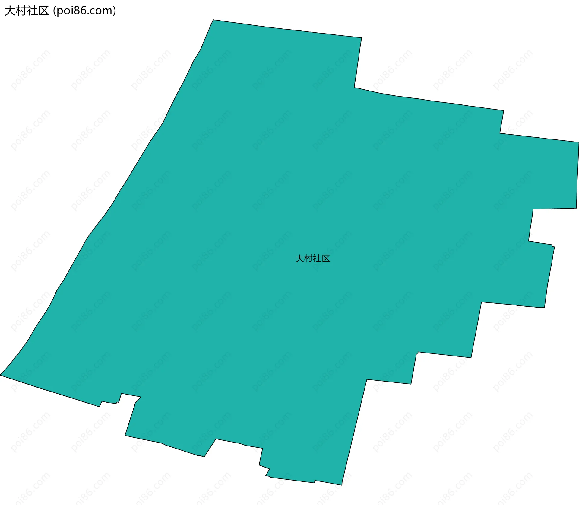 大村社区边界地图