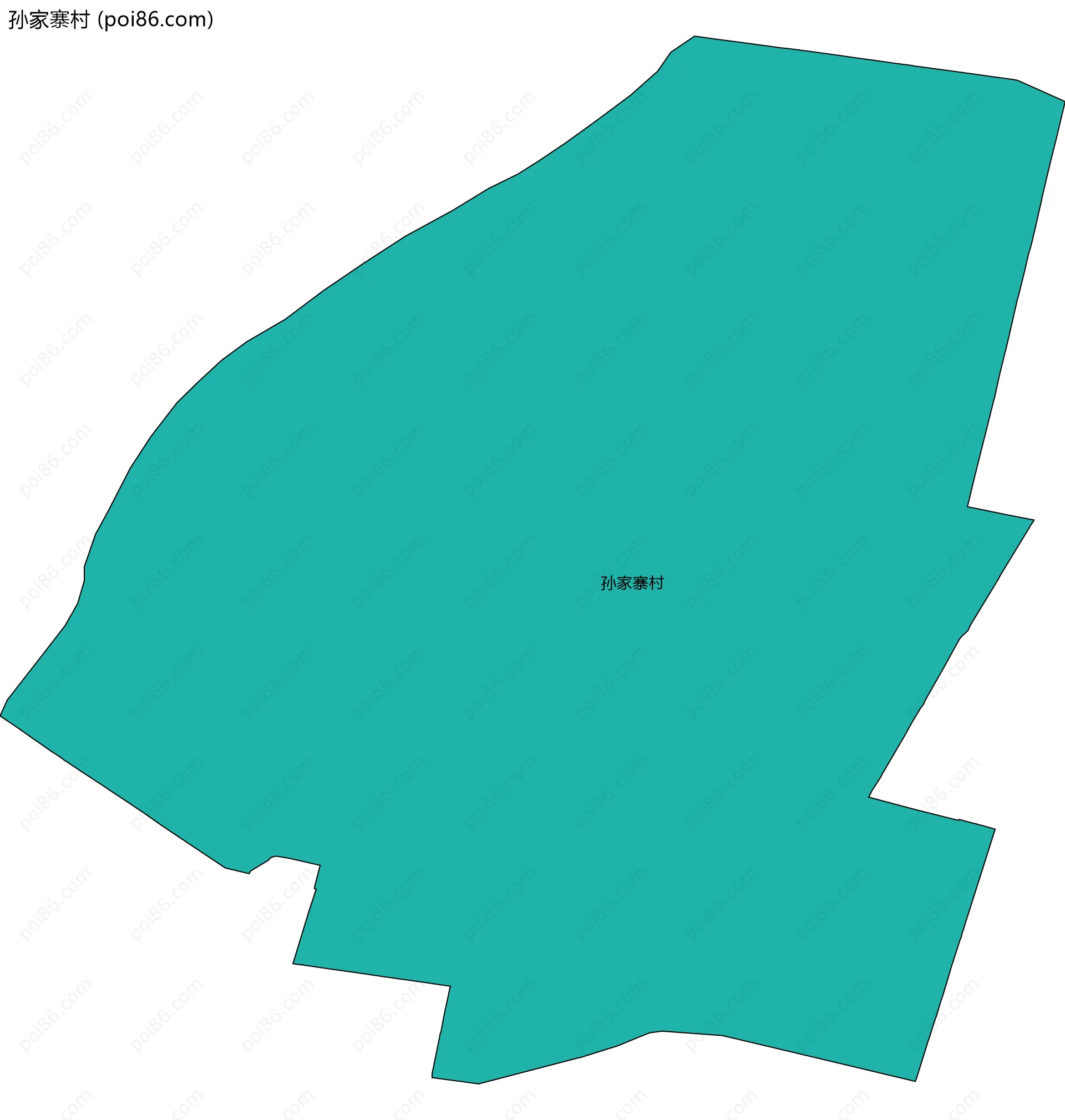 孙家寨村边界地图