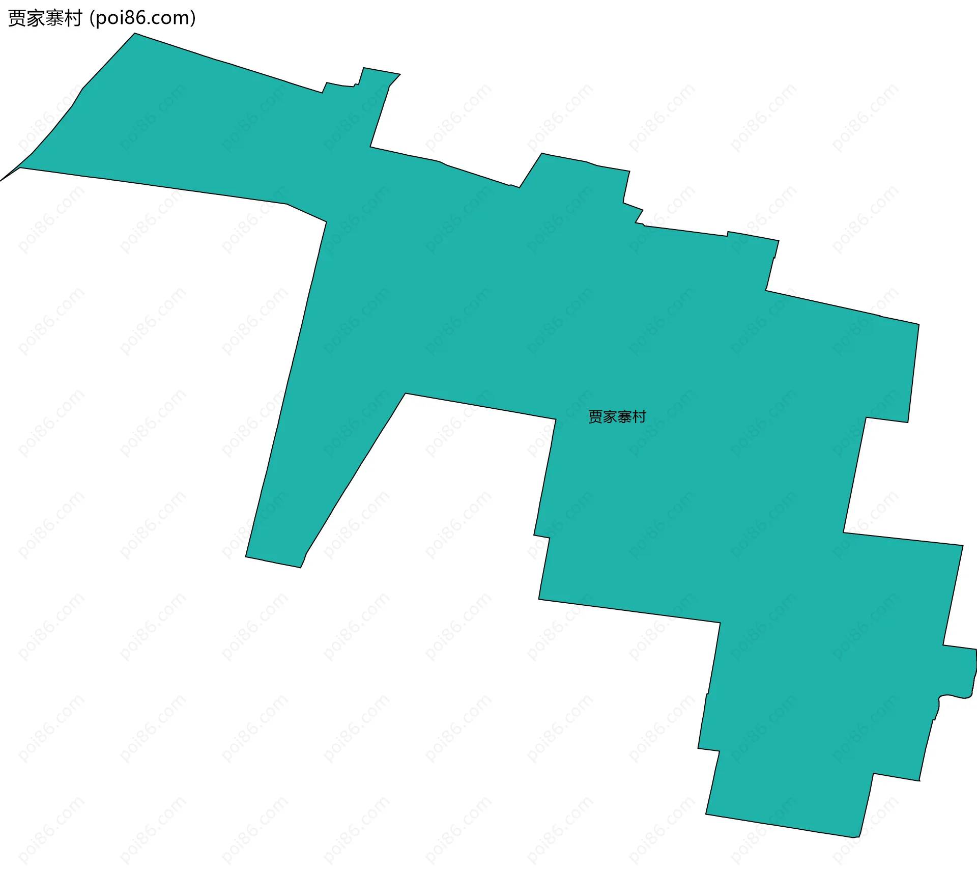 贾家寨村边界地图