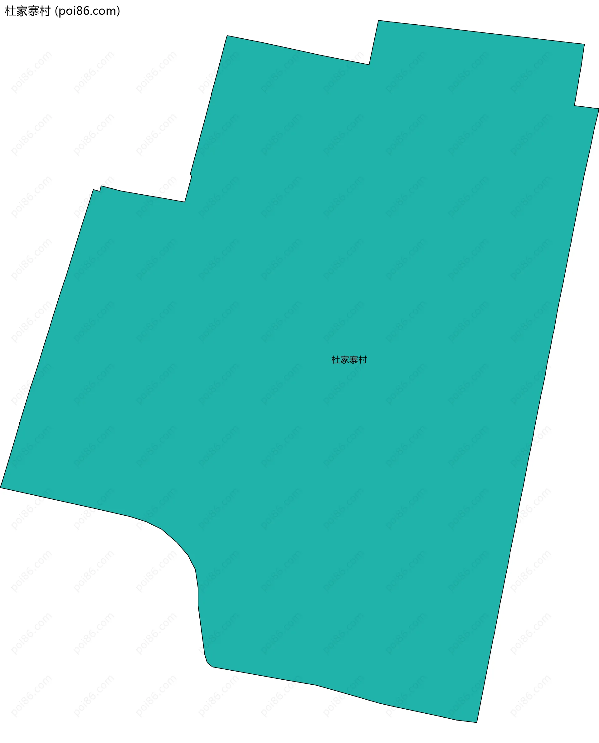 杜家寨村边界地图