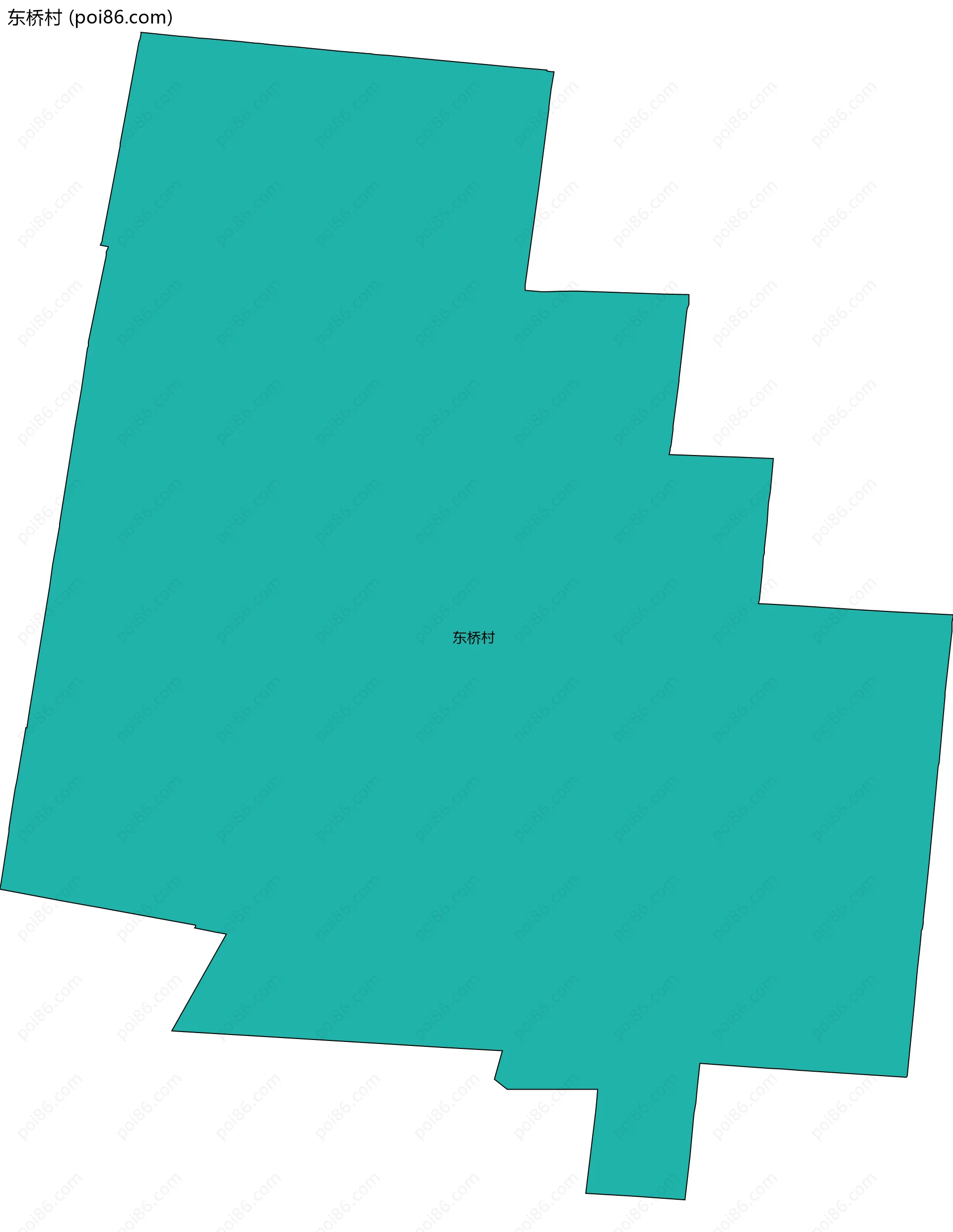 东桥村边界地图