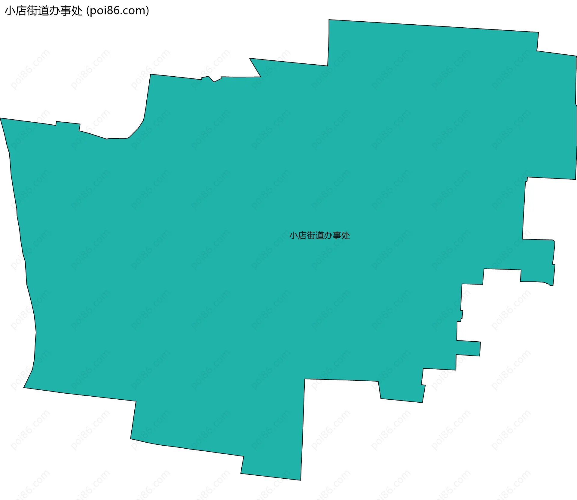 小店街道办事处边界地图