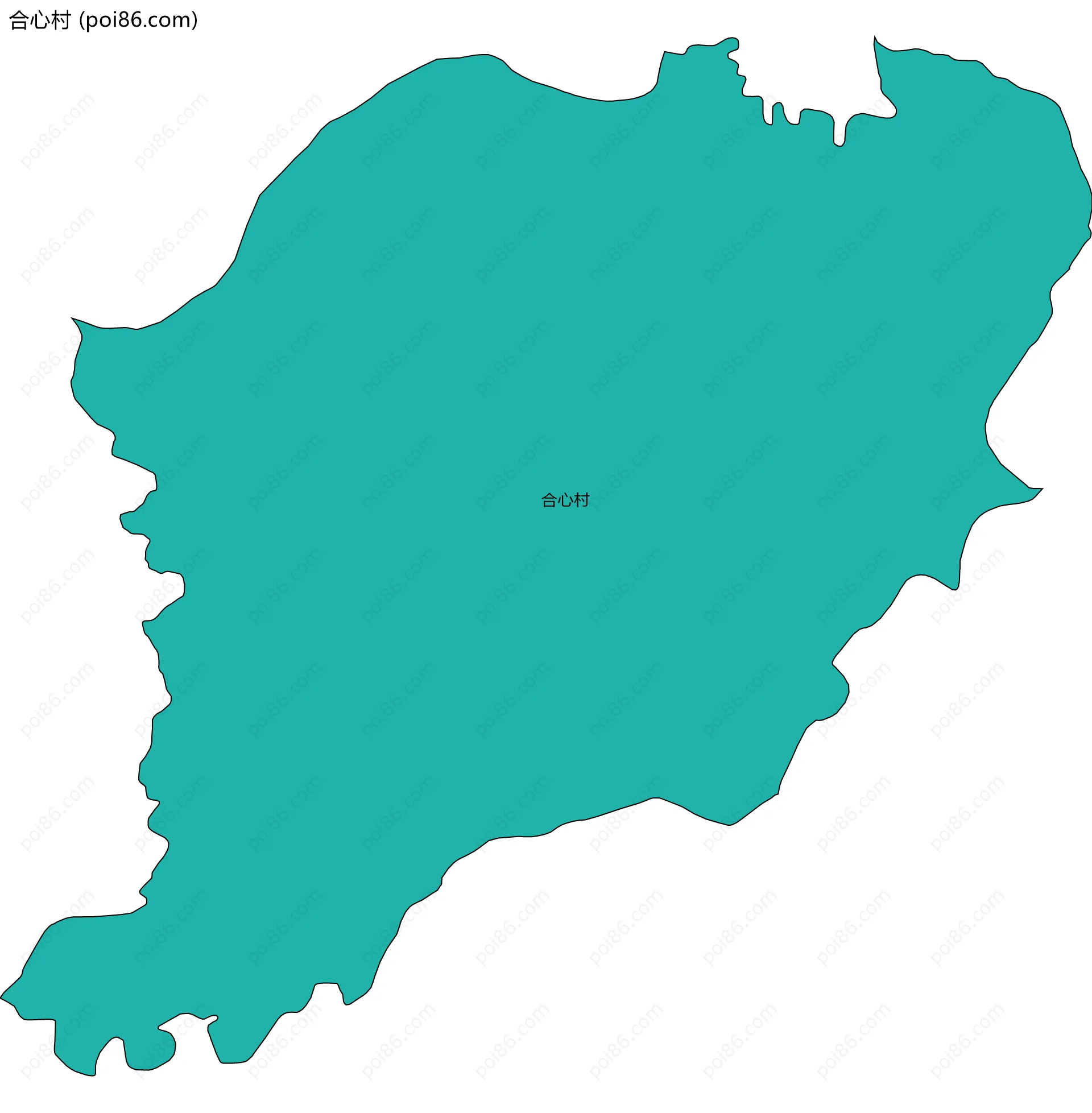 合心村边界地图