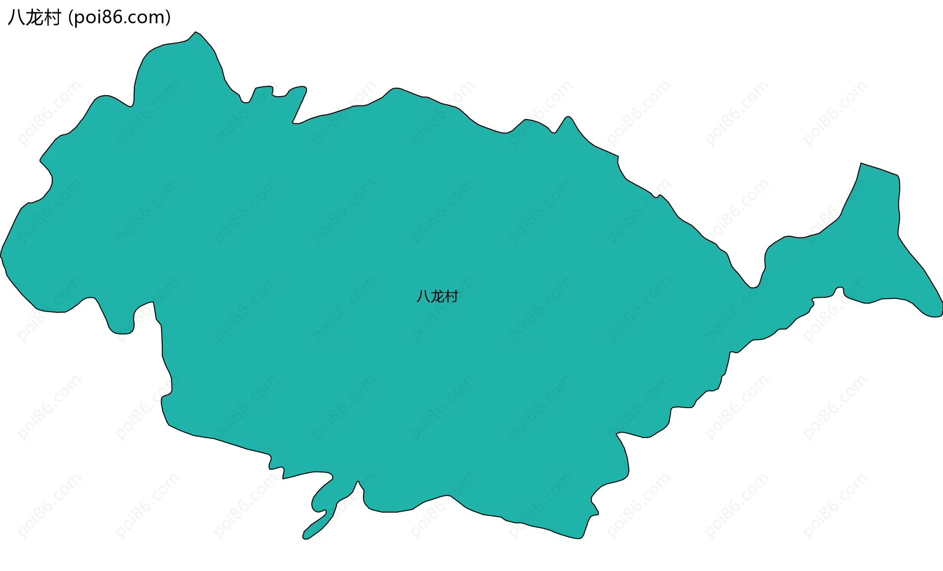 八龙村边界地图