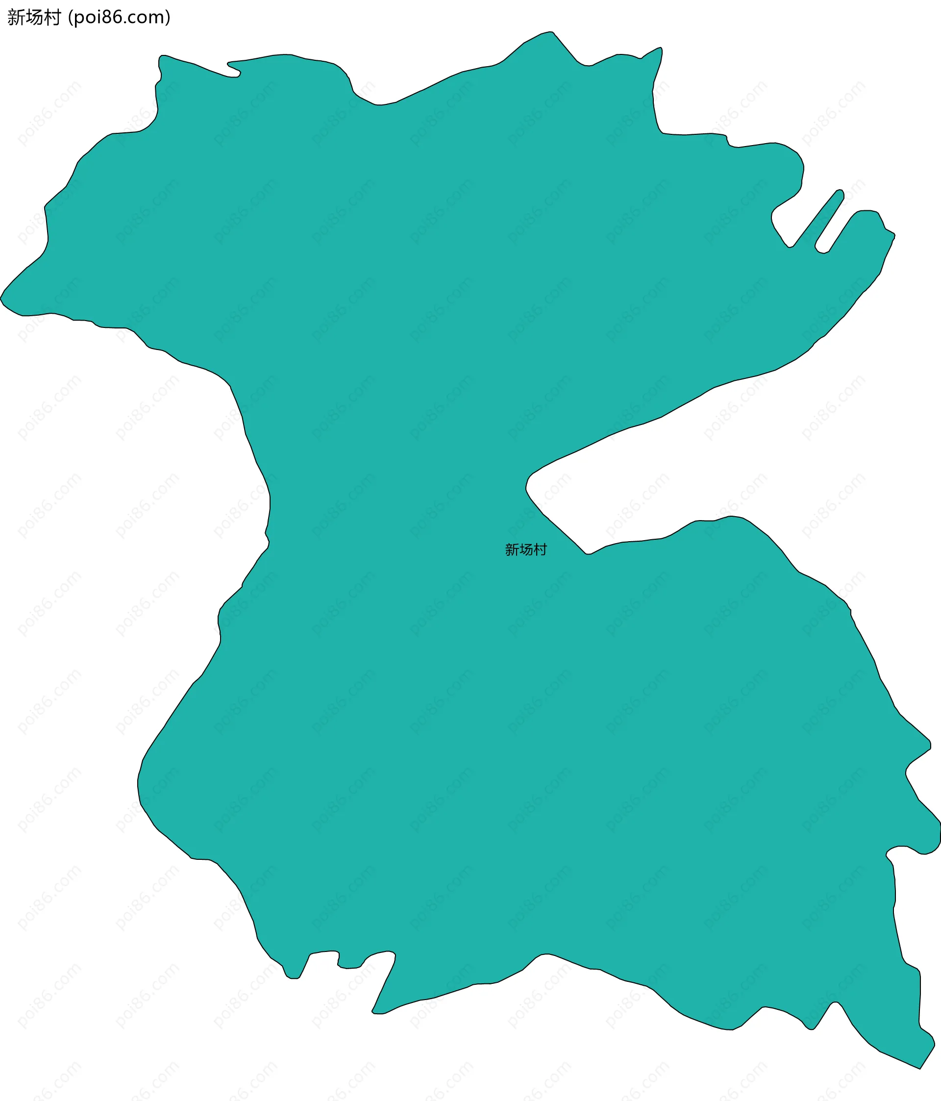 新场村边界地图