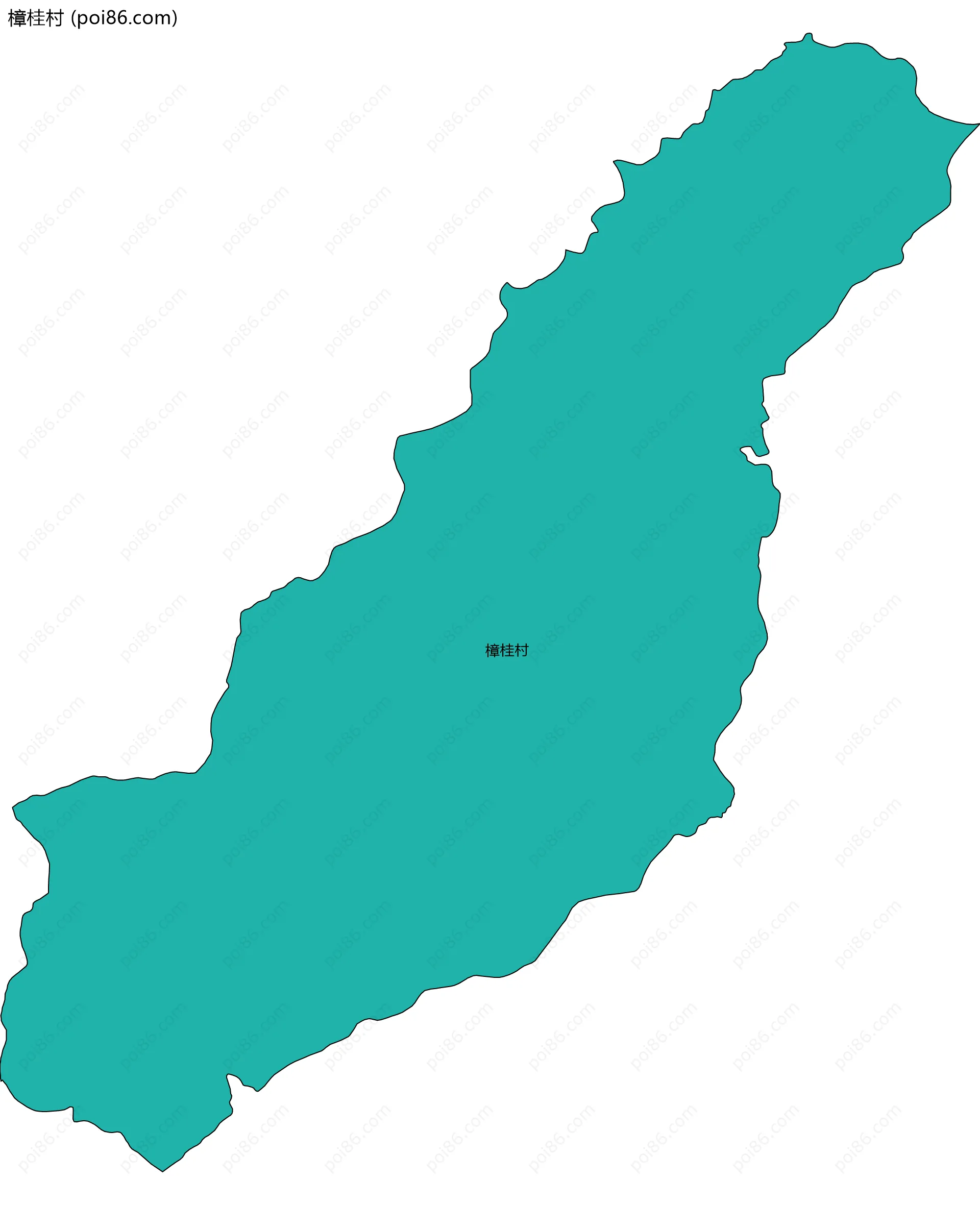 樟桂村边界地图