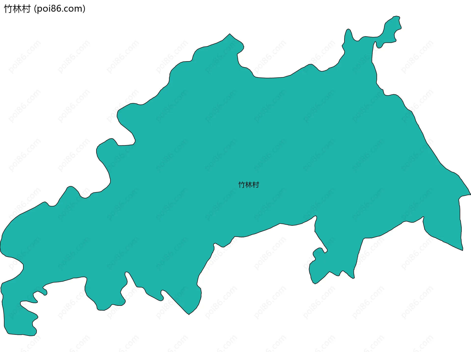 竹林村边界地图