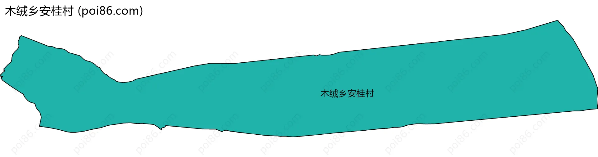 木绒乡安桂村边界地图