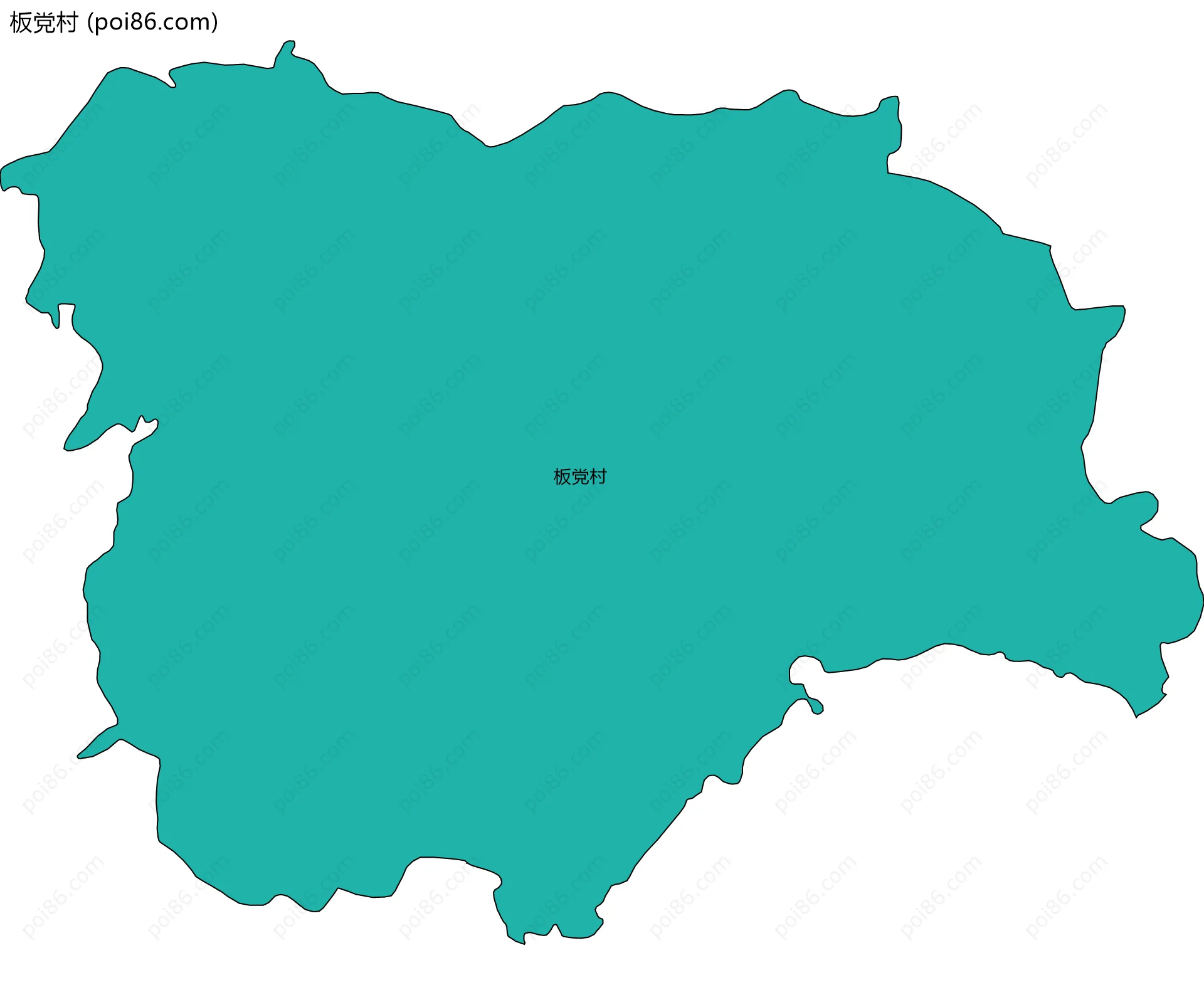 板党村边界地图