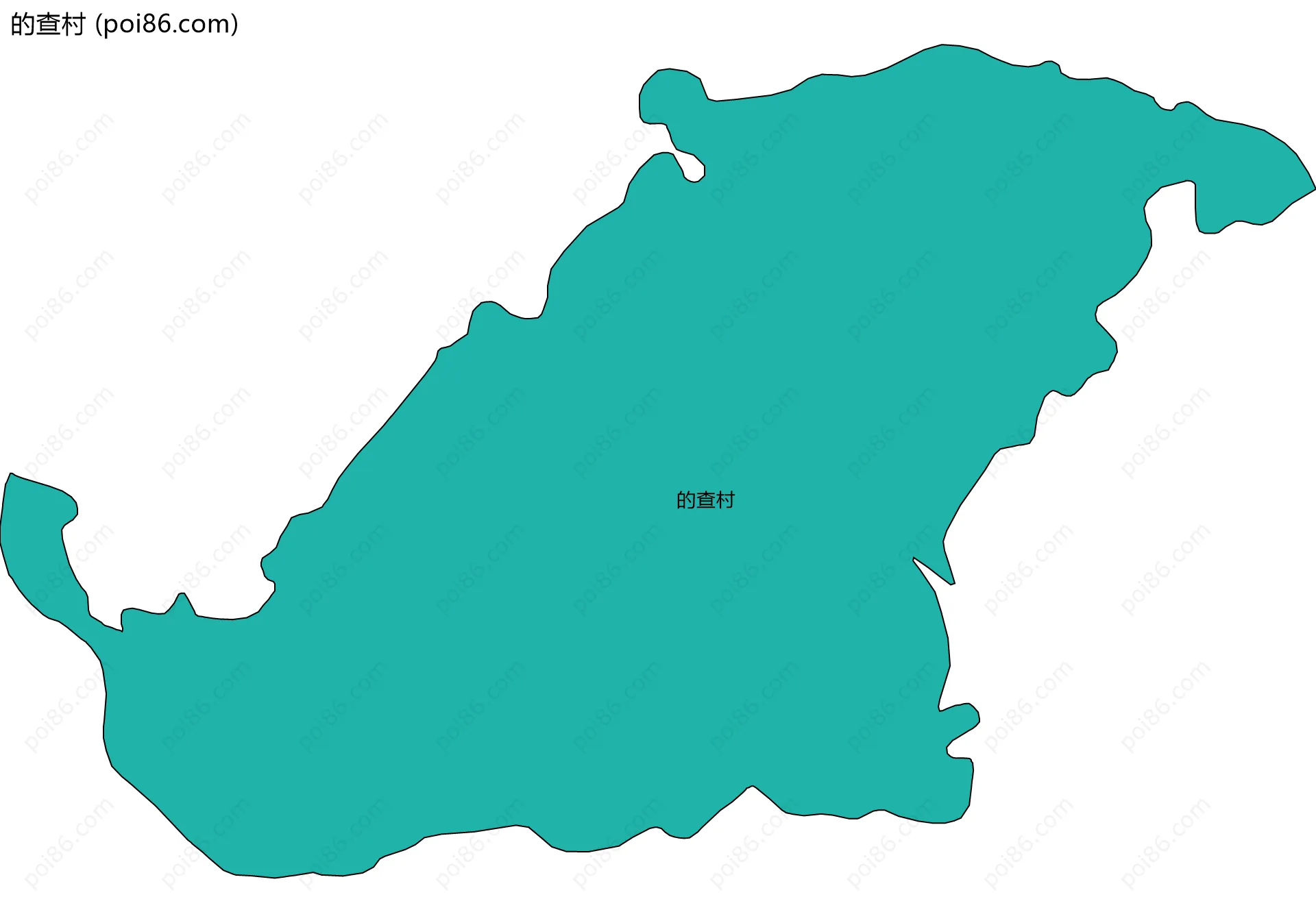 的查村边界地图
