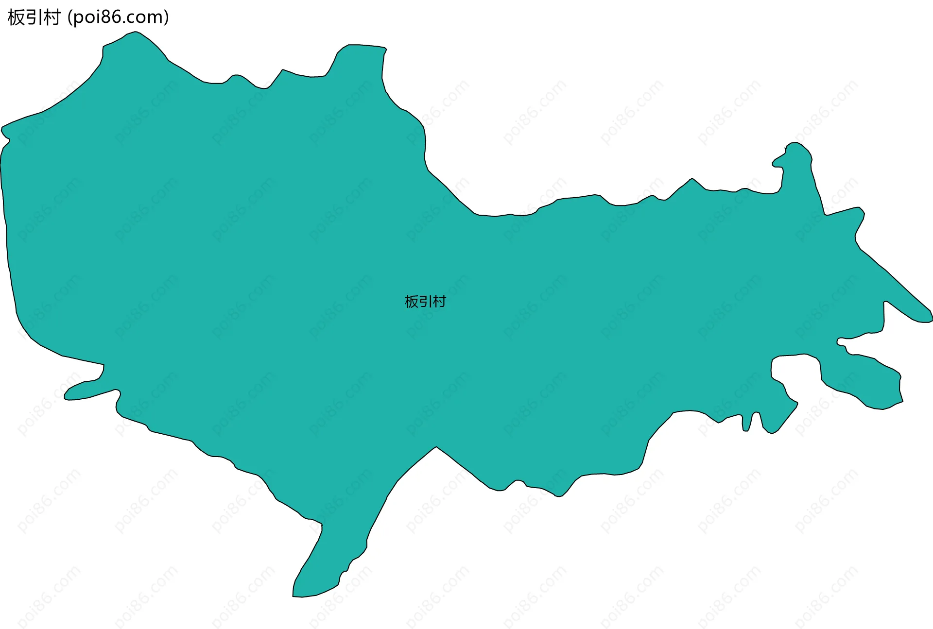 板引村边界地图