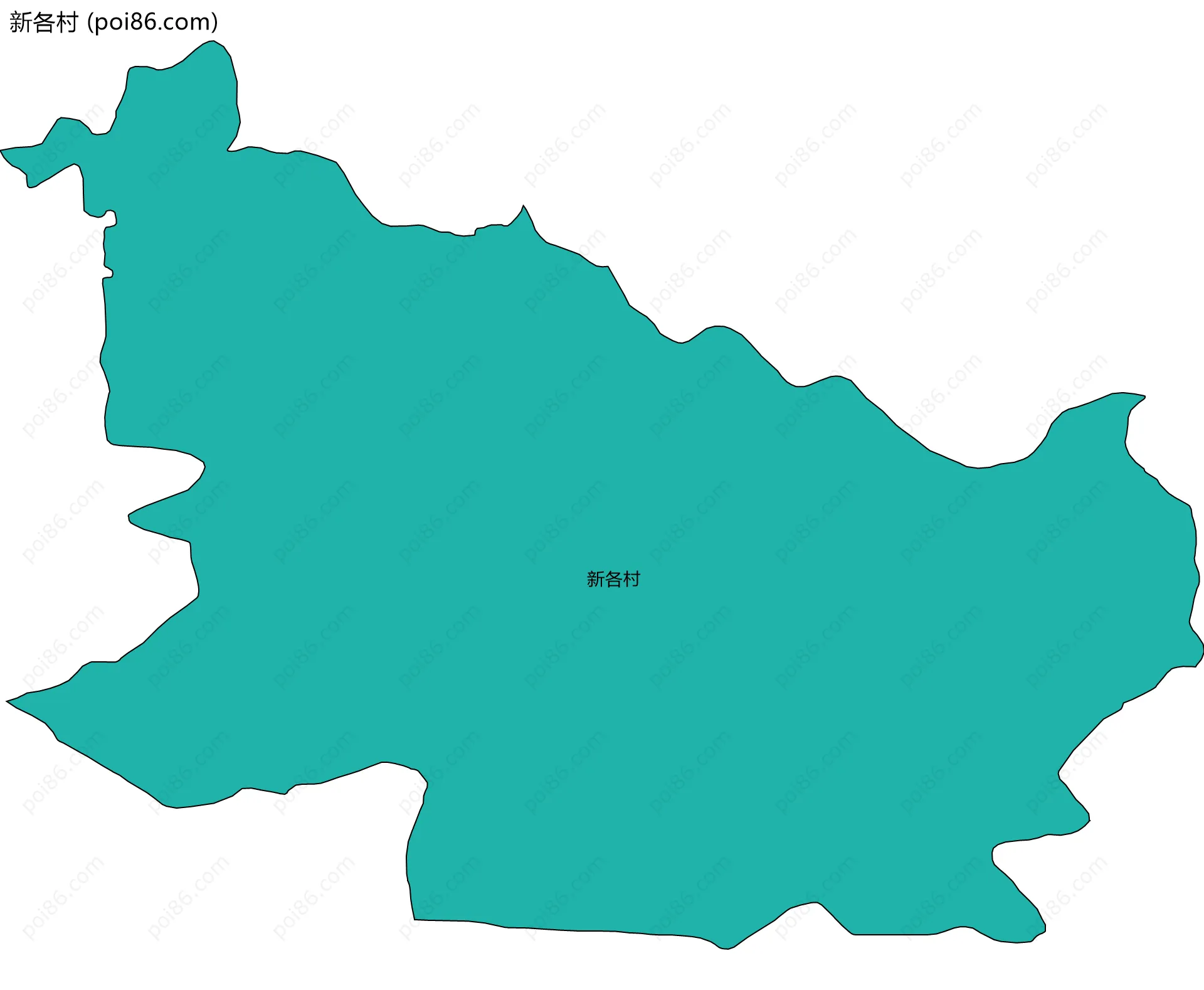 新各村边界地图