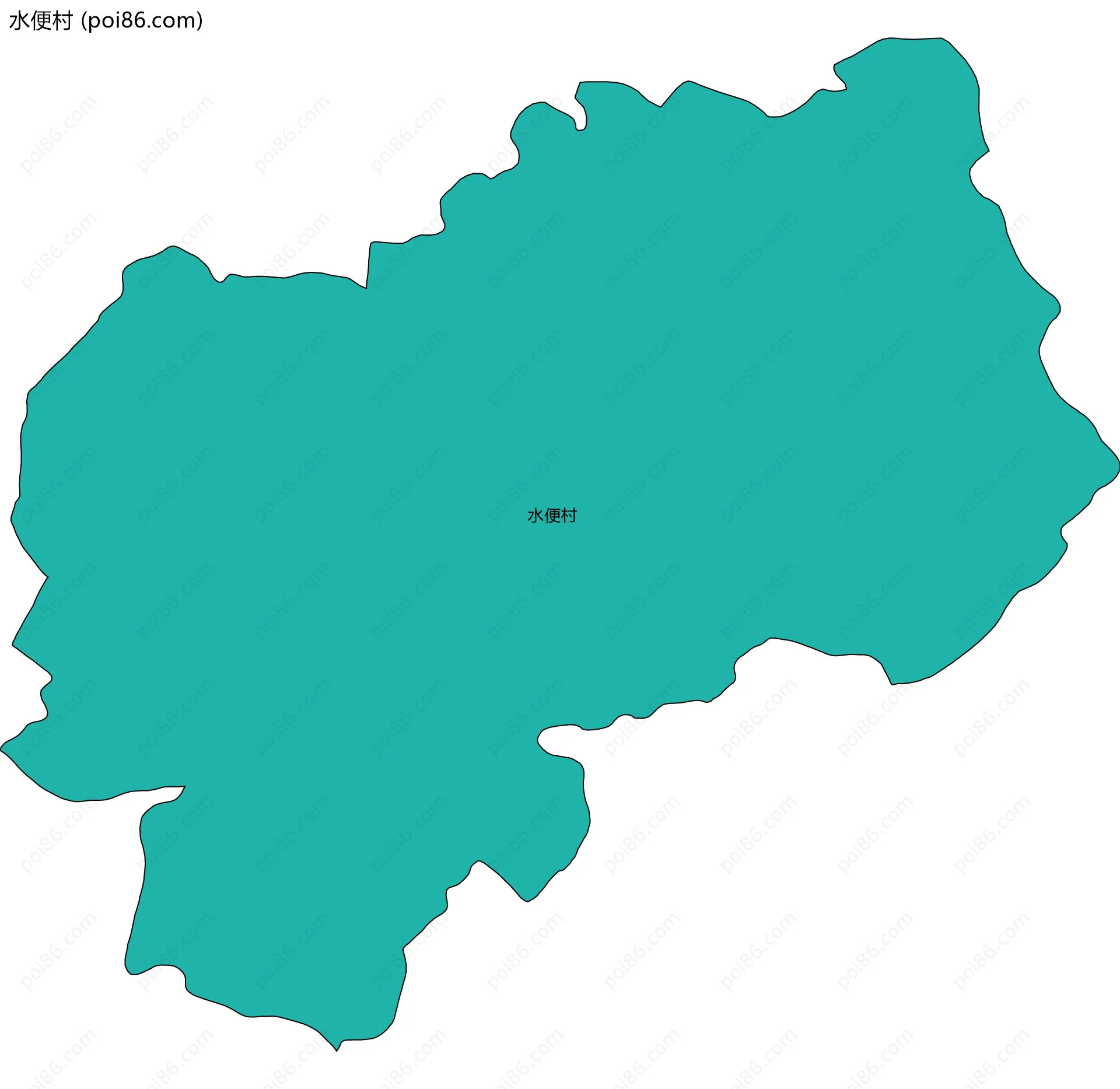 水便村边界地图