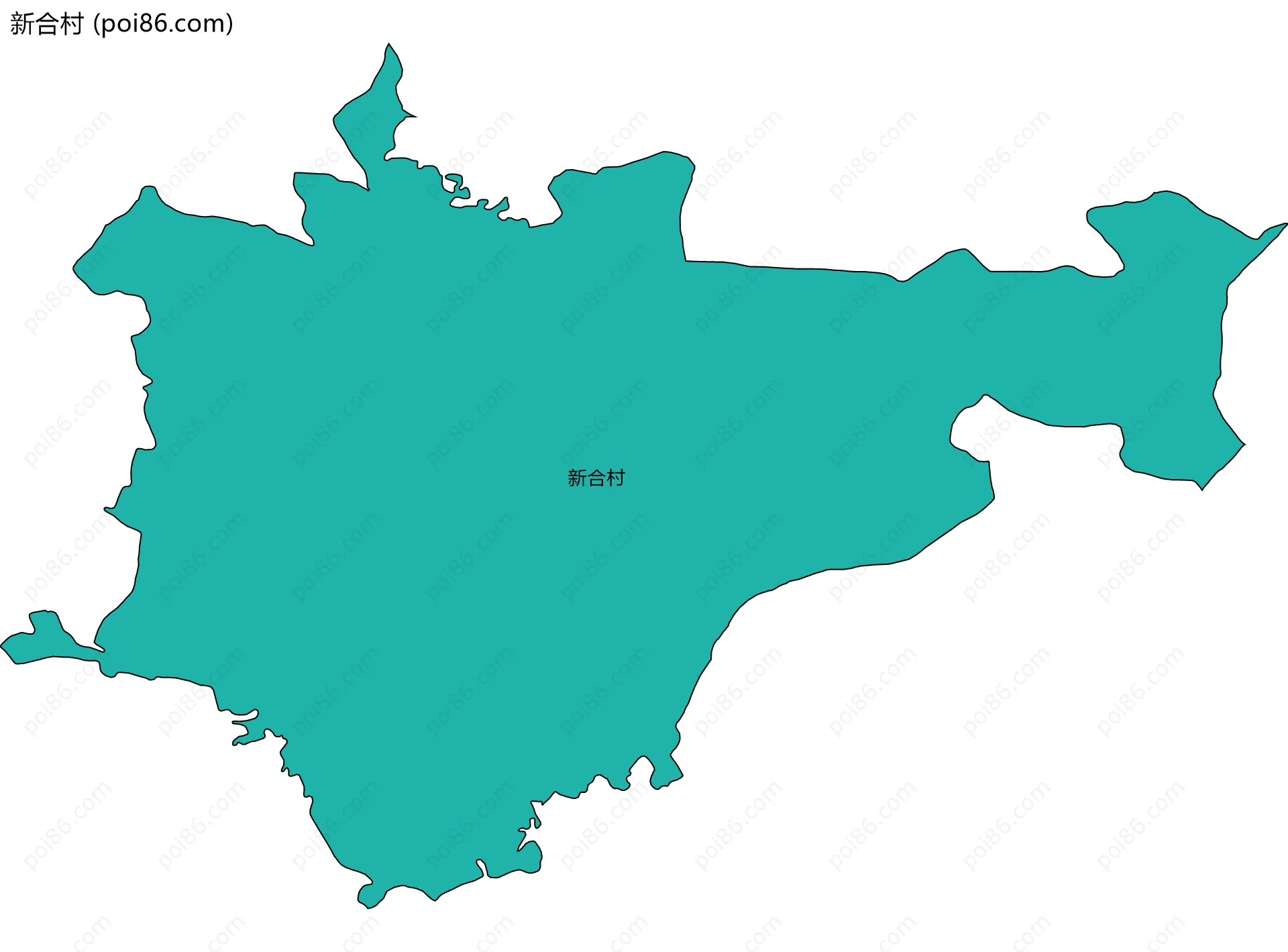 新合村边界地图