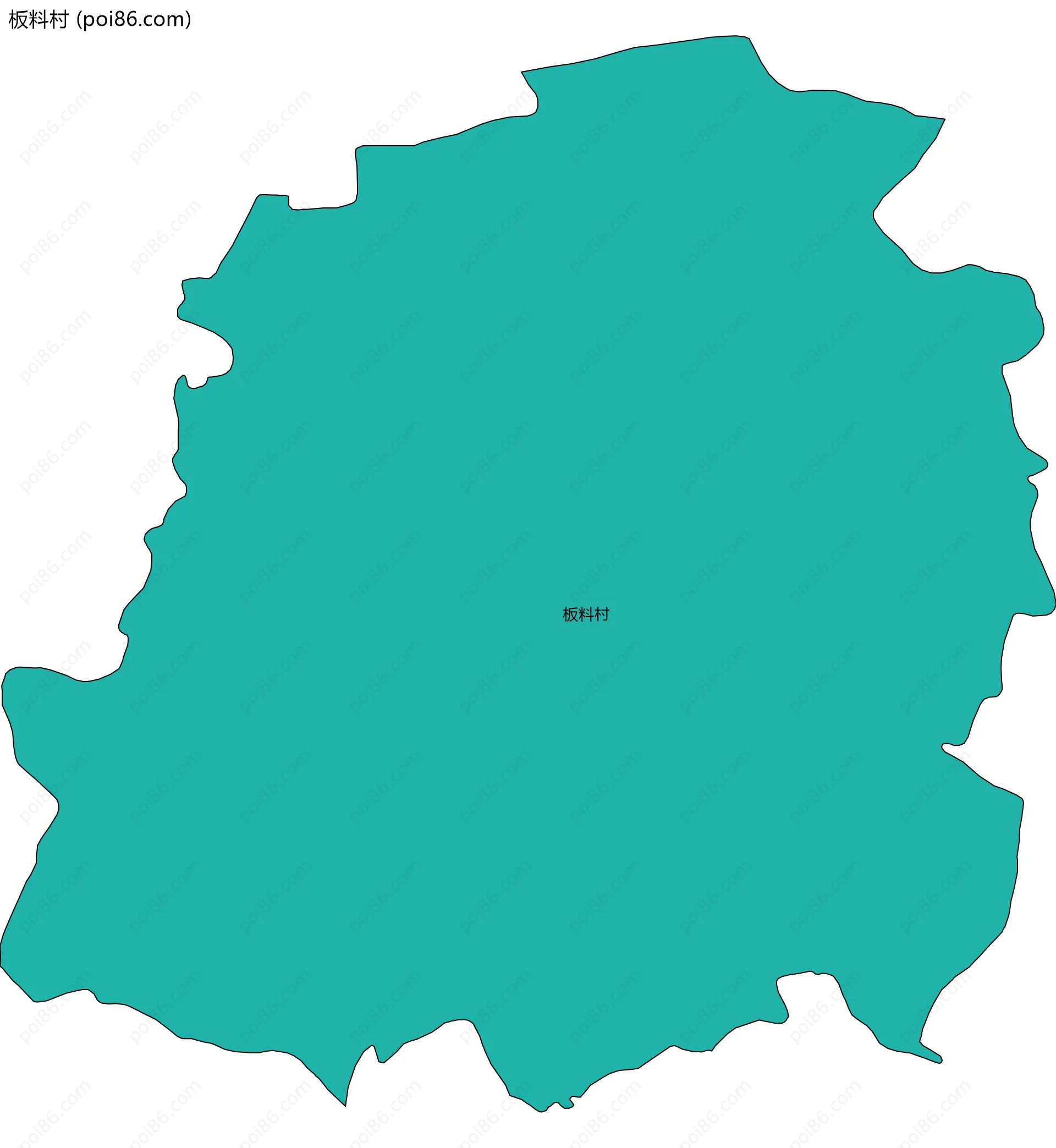 板料村边界地图