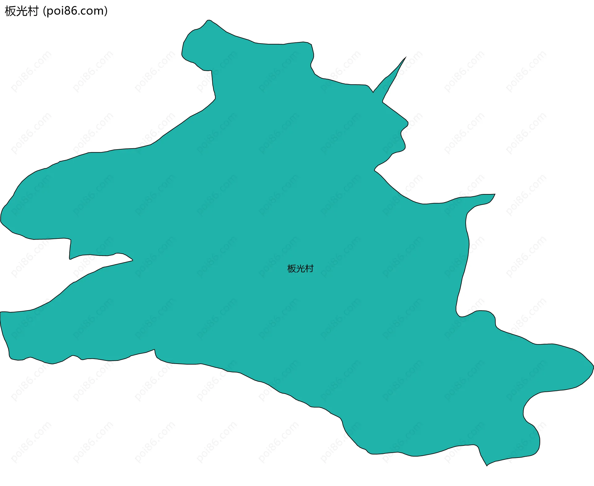 板光村边界地图