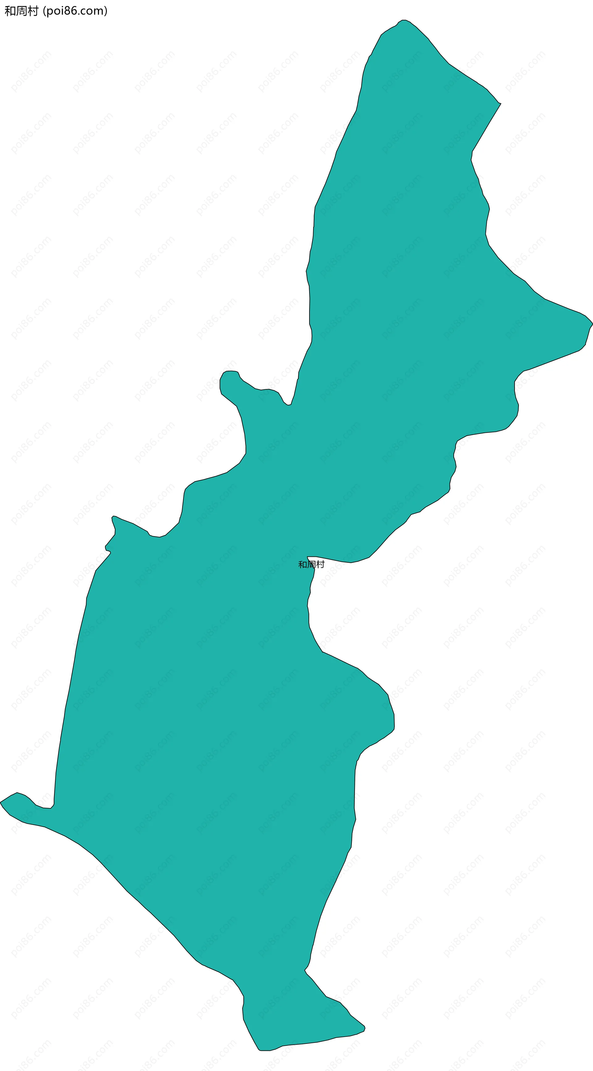 和周村边界地图